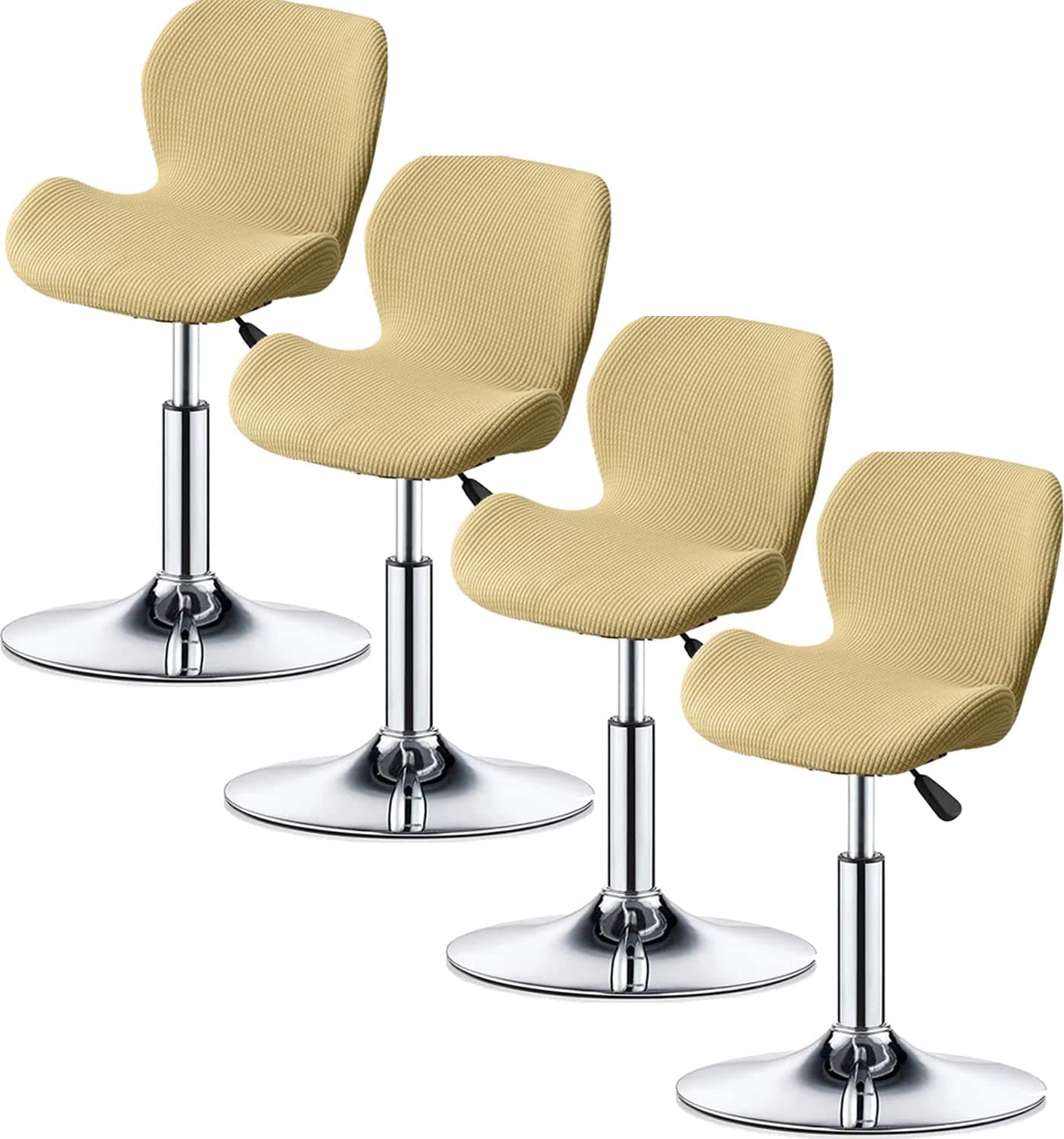ELYSYSRL Bar Stool Cover Set of 2/4/6 Shell Back Adjustable Swivel Bar Stools Slipcover,Barstool Protector Covers for Dining Room Kitchen (Color : #2, Size : 4pcs)