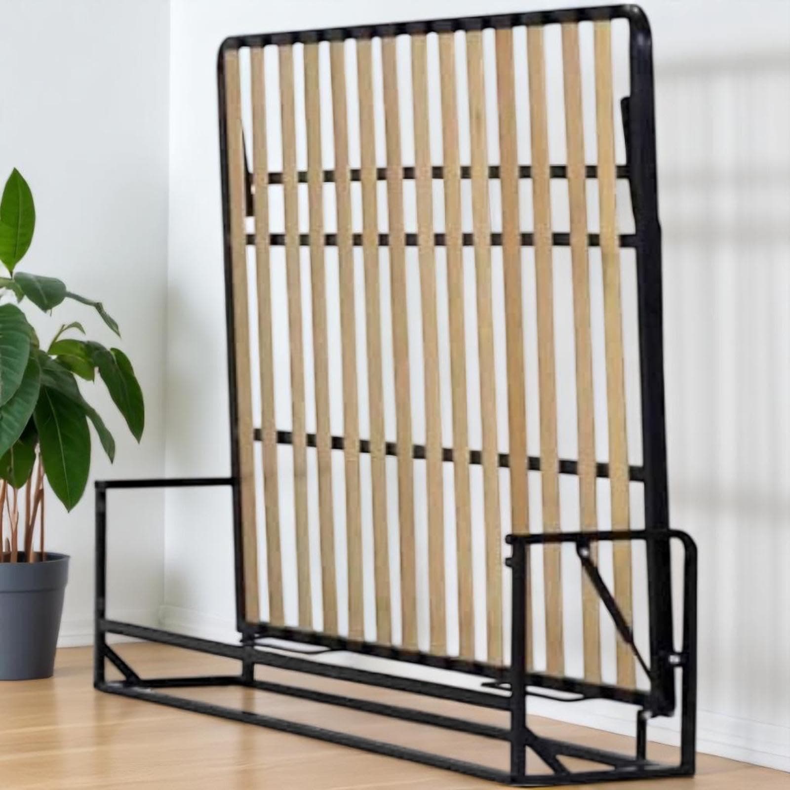 Murphy Bed - Classic Horizontal Wall bed - Fold Up - Space Saving Folding Bed Frame - Pull Down - 140cm x 200 cm