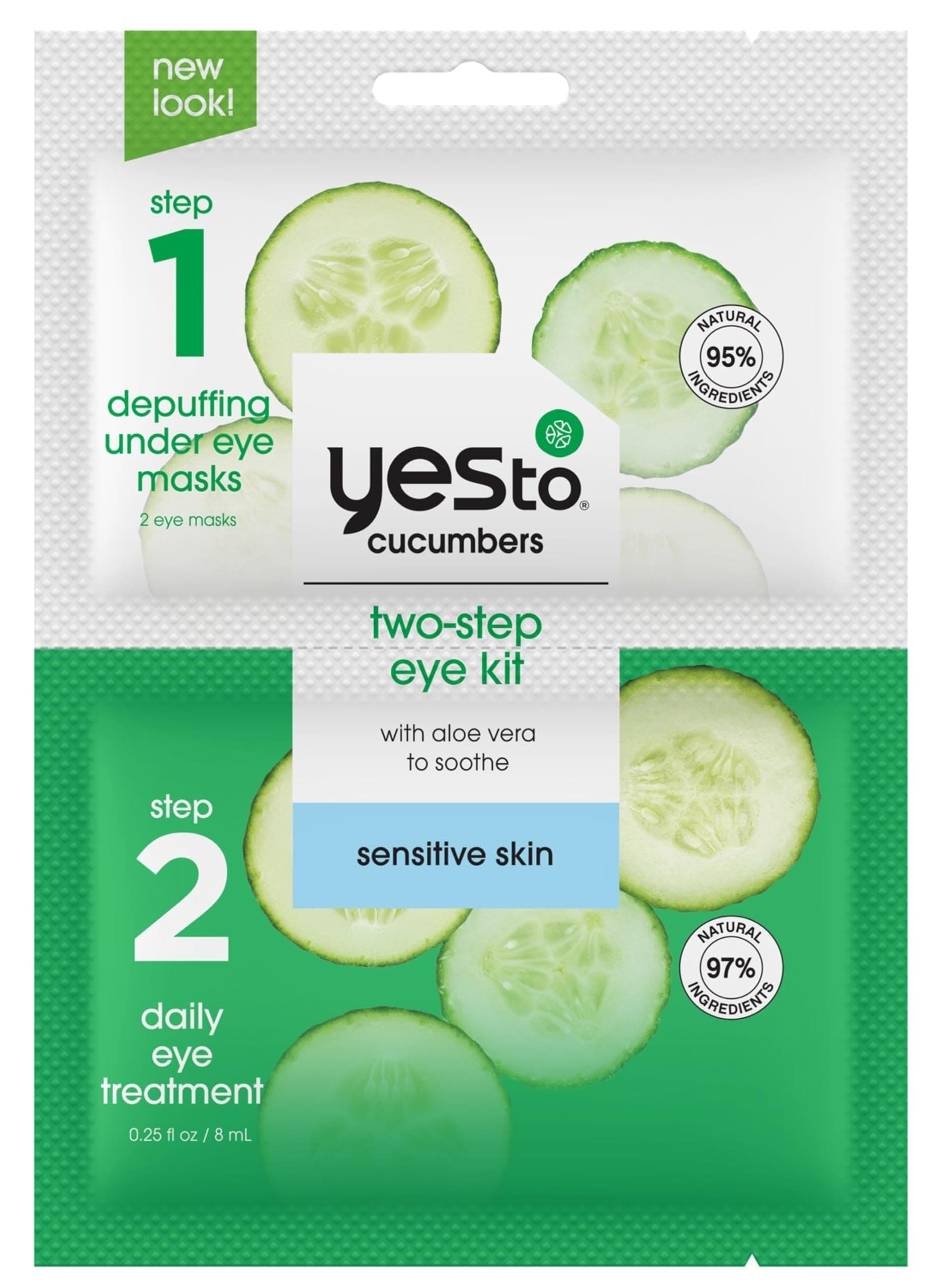 Yes To Cucumbers 2-Step Eye Kit, 1 Count