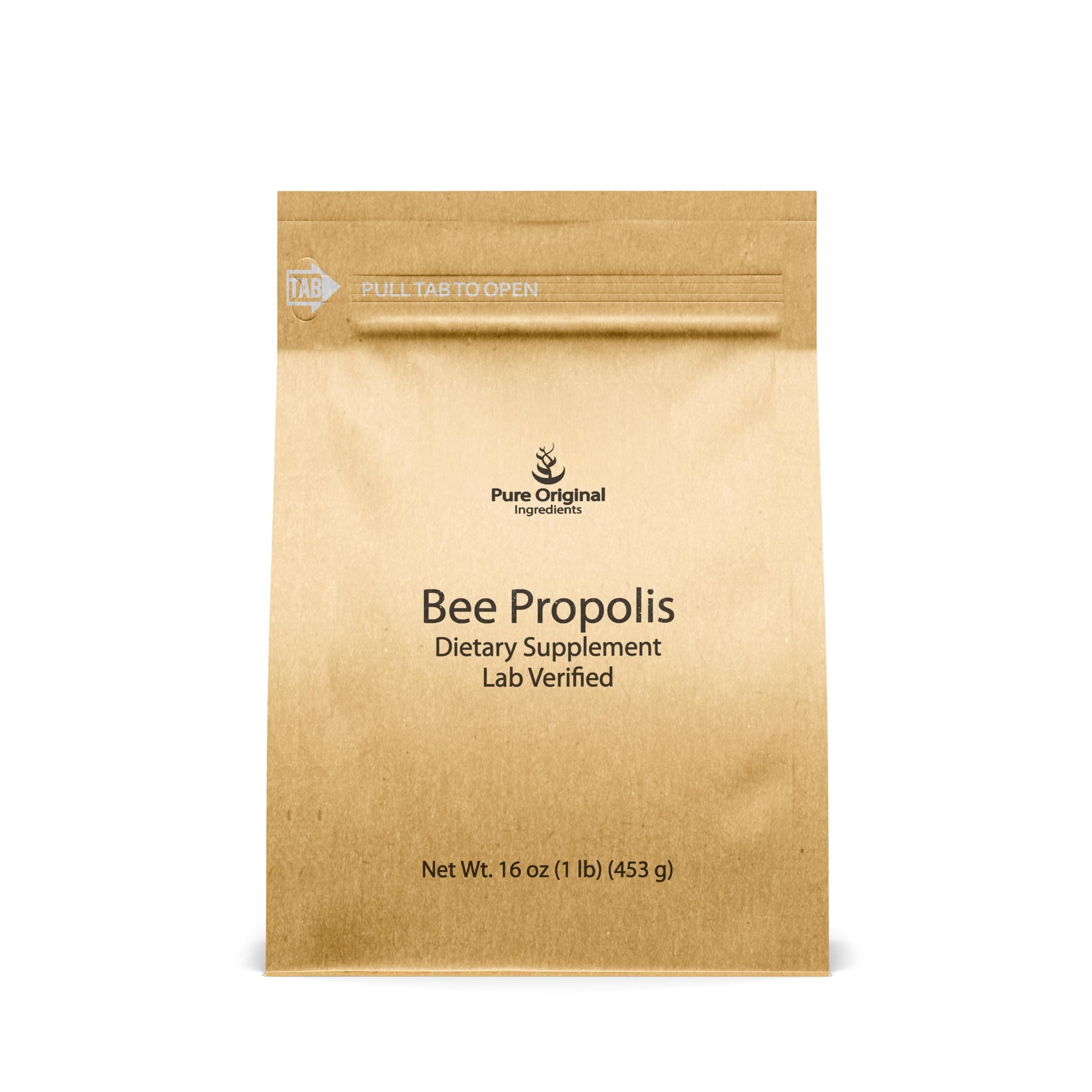 PURE ORIGINAL INGREDIENTS Bee Propolis Powder (1 lb) No Fillers, Lab Verified, Always Pure