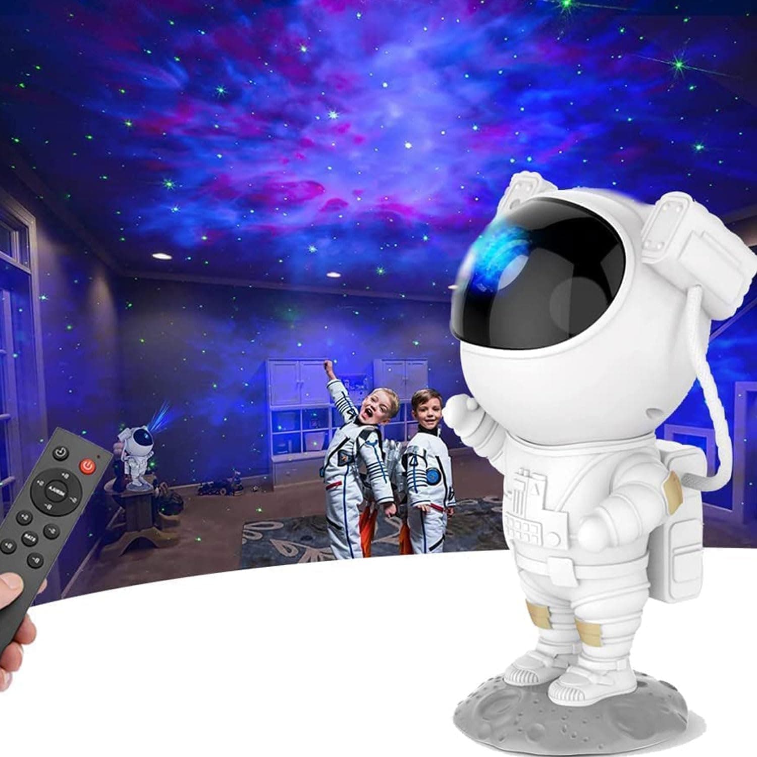 Astronaut Galaxy Star Projector with Remote Control| 360° Adjustable Light Projector Timer Kids Astronaut Nebula Night for Kids, Gifts, Gaming Room & Party