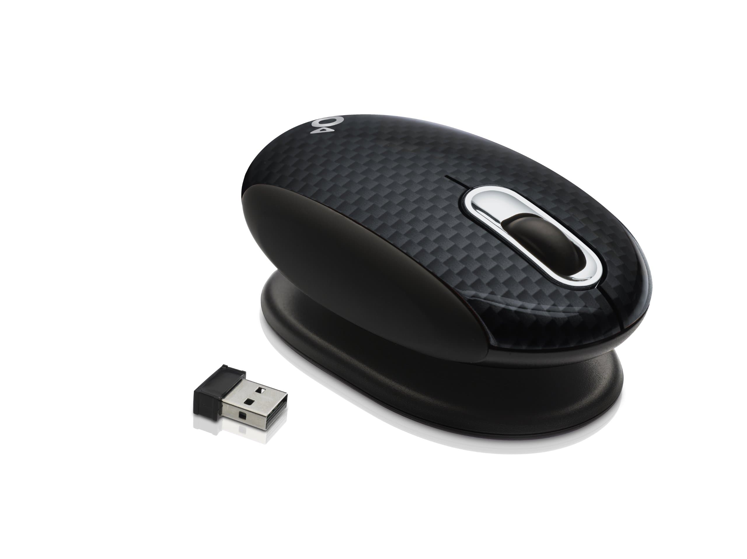Smartfish Technologies, L4200C, Whirl Mini Laser Mouse with Anti-Gravity Comfort Pivot (Carbon)