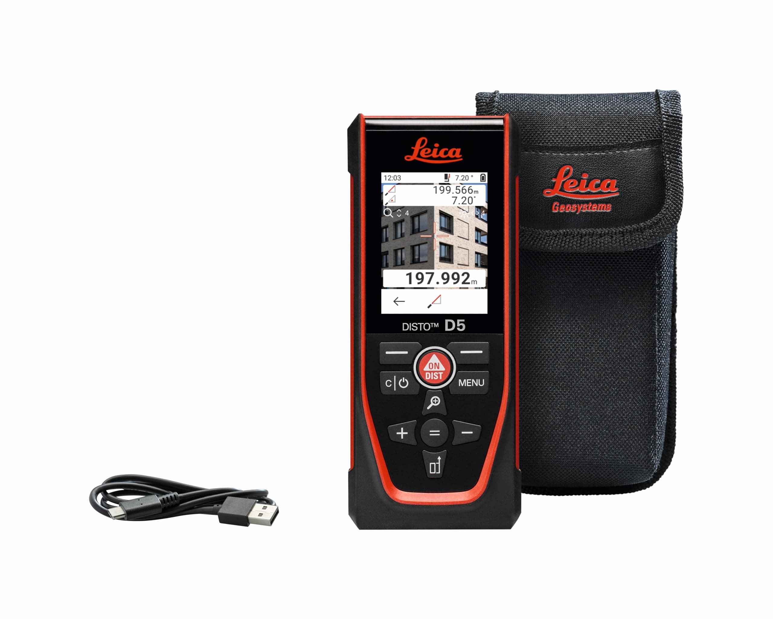 DISTO D5 - Professional Laser Rangefinder with Bluetooth (App Use), Target Finder (Indoor and Outdoor) and Tilt Sensor for Height Tracking, Profile and Angle Measurement