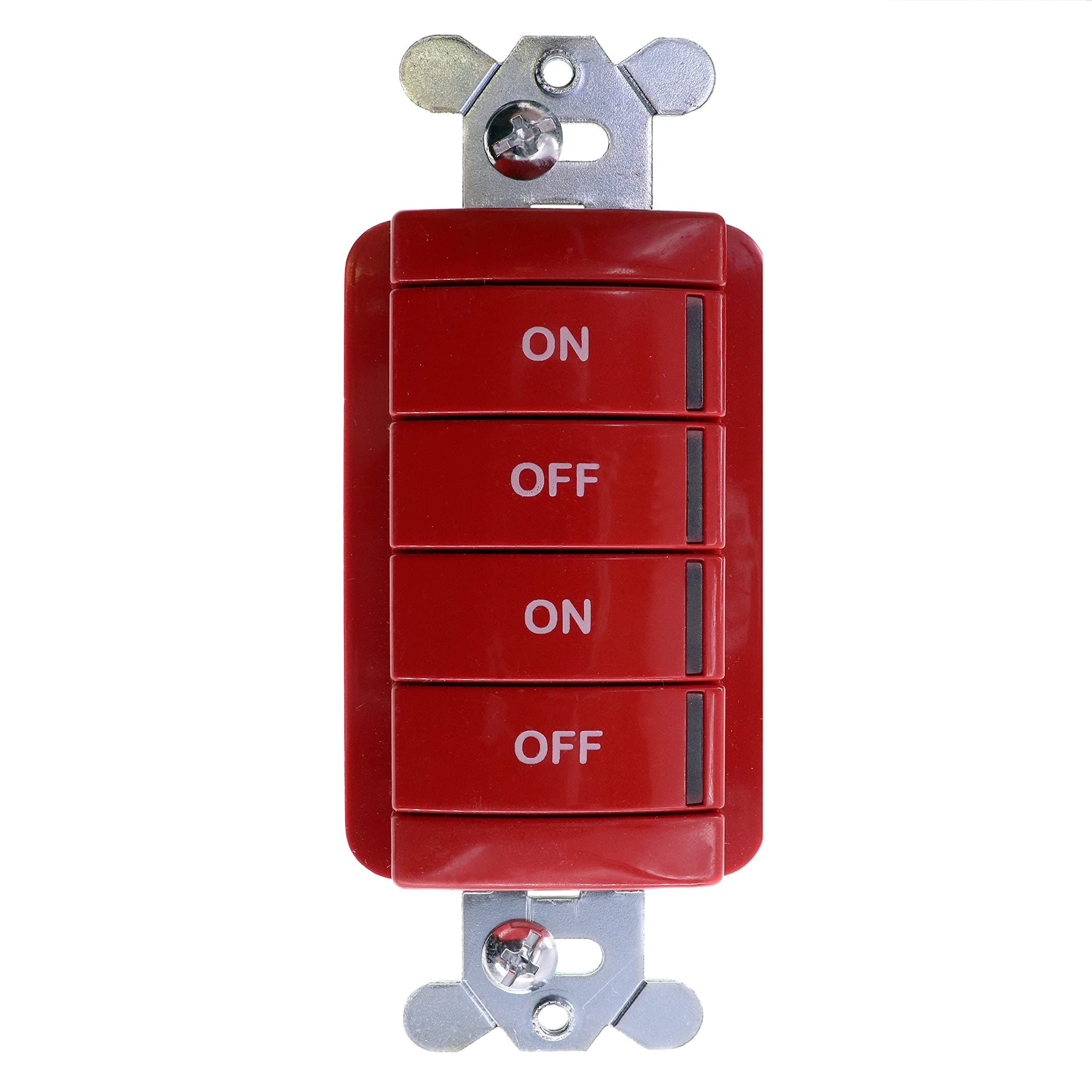 SPODM-2P-RD nLight SwitchPod Control, 2-Button, 12/24-Vdc, Red