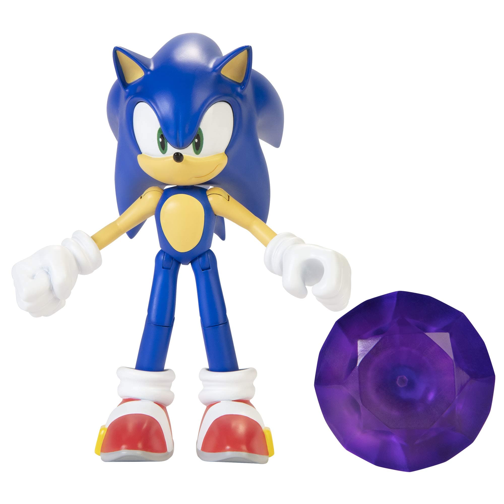 Sonic The Hedgehog Action Figure 4-Inch Sonic with Chaos Emerald Accessory