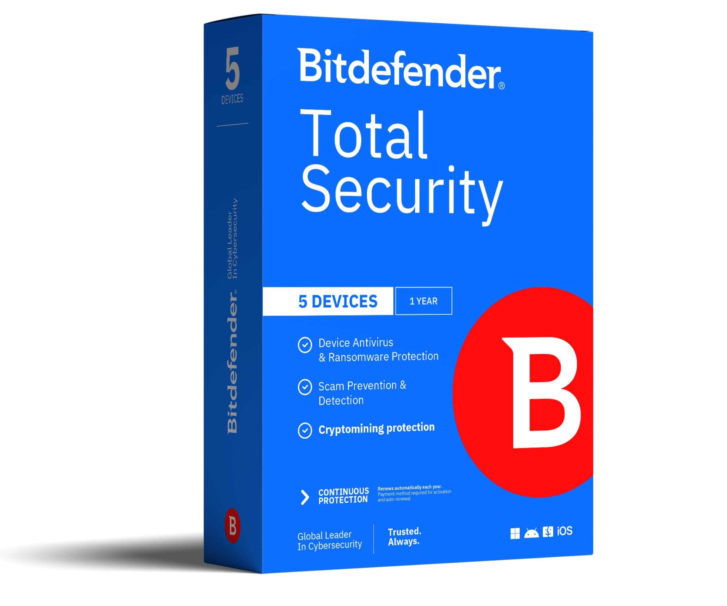 Bitdefender Total Security - 5 Devices