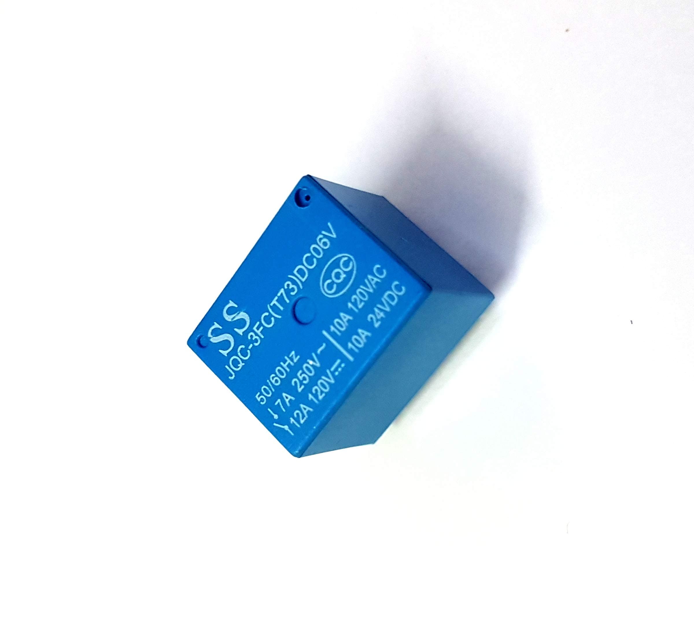 TECHDELIVERS® 2Pcs 6Volt DC Relay 5-Pin Sugar Cube PCB Mount Relay SPDT Relay for DIY Electronic Project