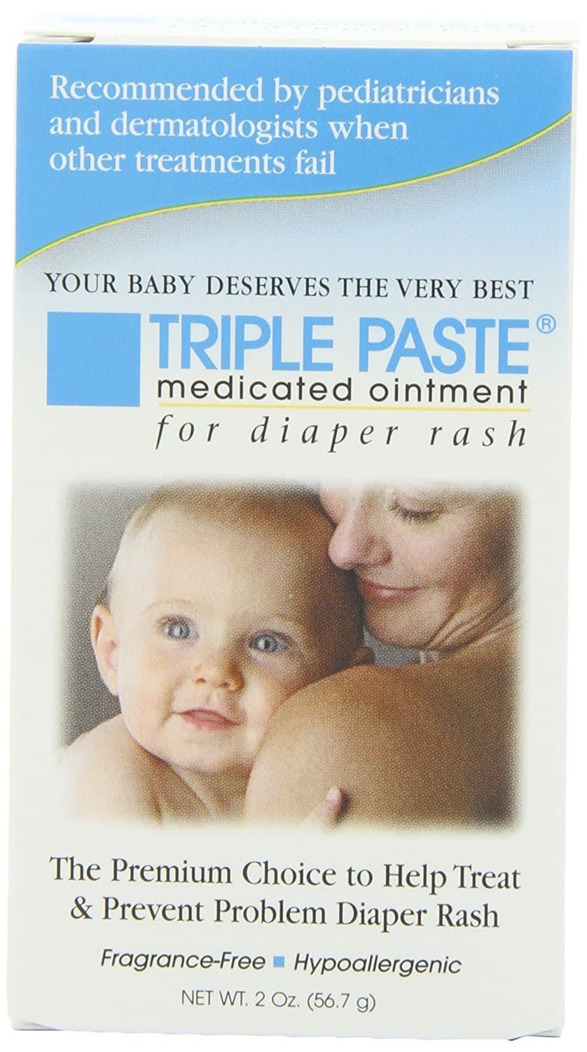 Triple Paste Medicated Ointment for Diaper Rash, 2-Ounce (Pack of 2)