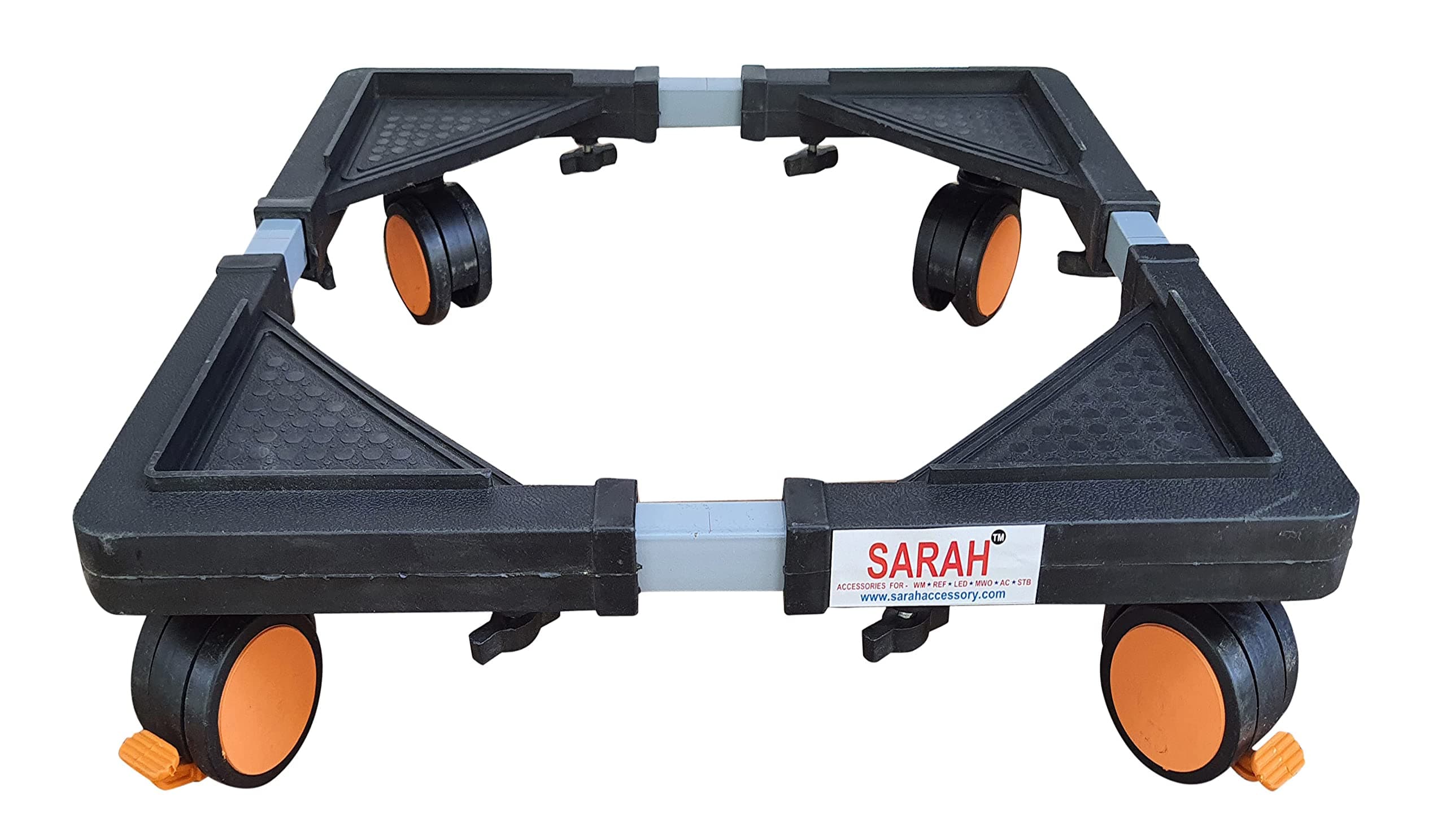 SARAH ™ Adjustable Heavy Duty Refrigerator/Top Loading Fully Automatic Washing Machine Trolley/Stand - 104-OW-NZ