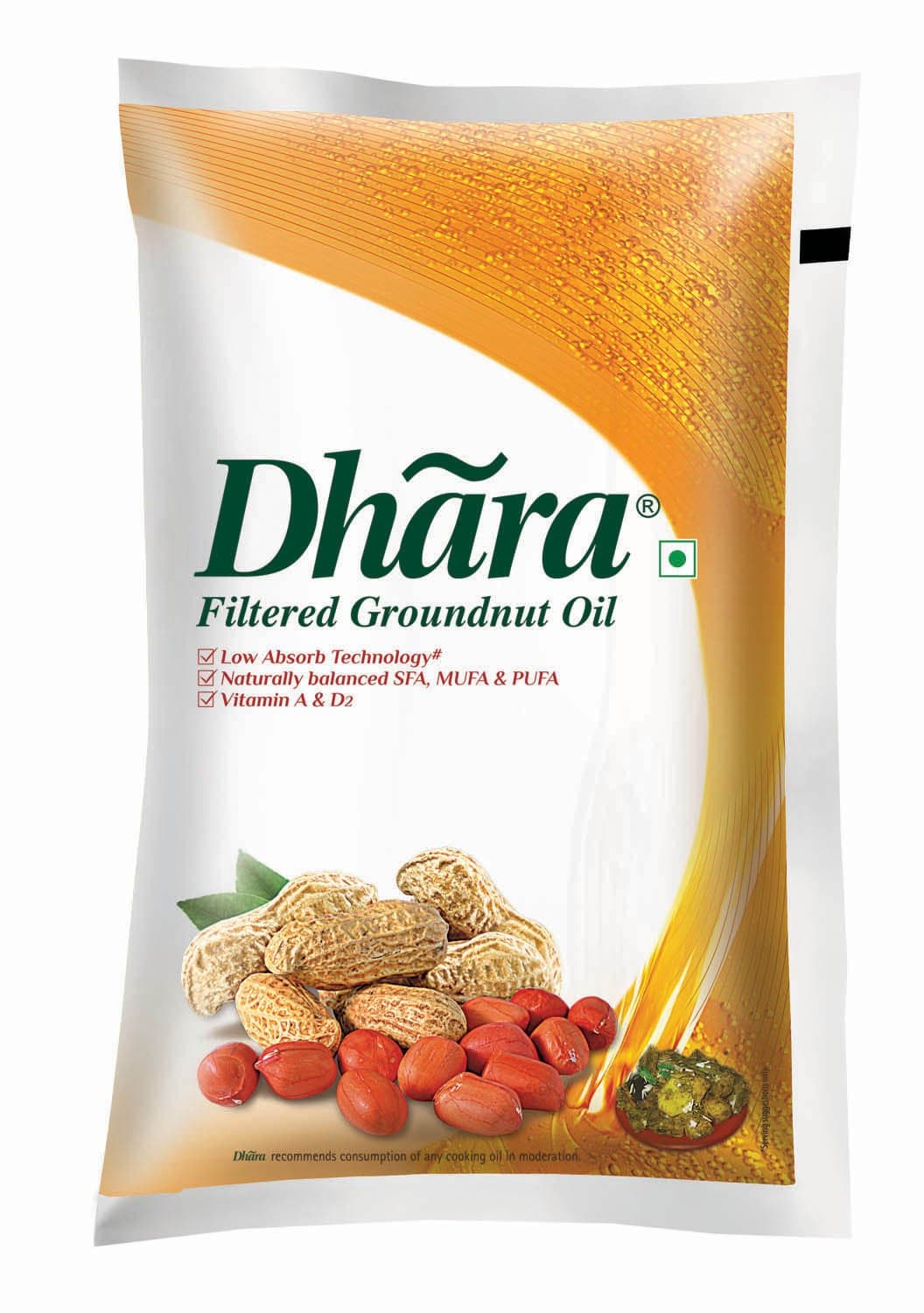 Groundnut Oil Pouch, 1L