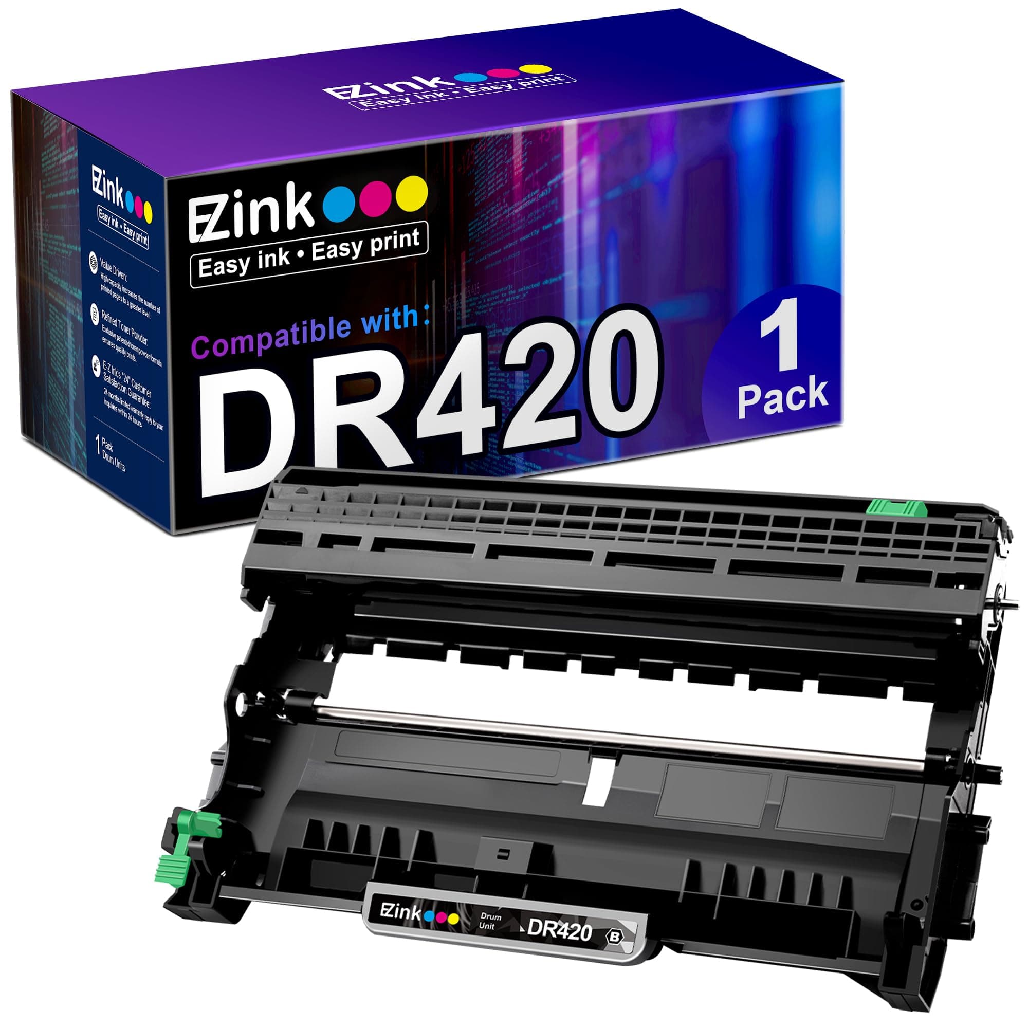 E-Z Ink(TM) Compatible Drum Unit Replacement For Brother DR420 (1 Drum Unit) Compatible With DCP-7060D, DCP-7065D, HL-2130, HL-2132, HL-220, HL-2230, HL-2240, HL-2240, HL-20, HL-20, HL-240, HL-240, HL-240, HL-240, HL-20, HL-240, HL-240, HL-2222222222222222240d, hl -2242D, HL-2250DN, HL-2270DW, HL-2280DW, Intellifax 2840, Intellifax 2940, MFC-7240, MFC-7360N, MFC-7365DN, MFC-7460DN, MFC-7860DW LDW aser printer by E-Z Ink