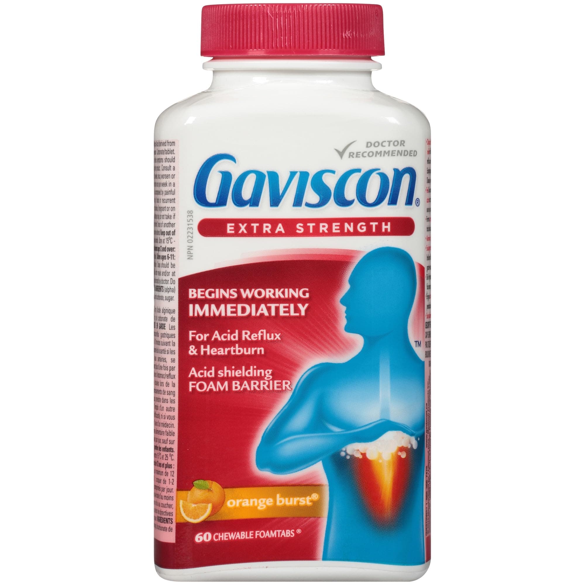 Extra Strength Orange Burst 60 Chewable Foamtabs