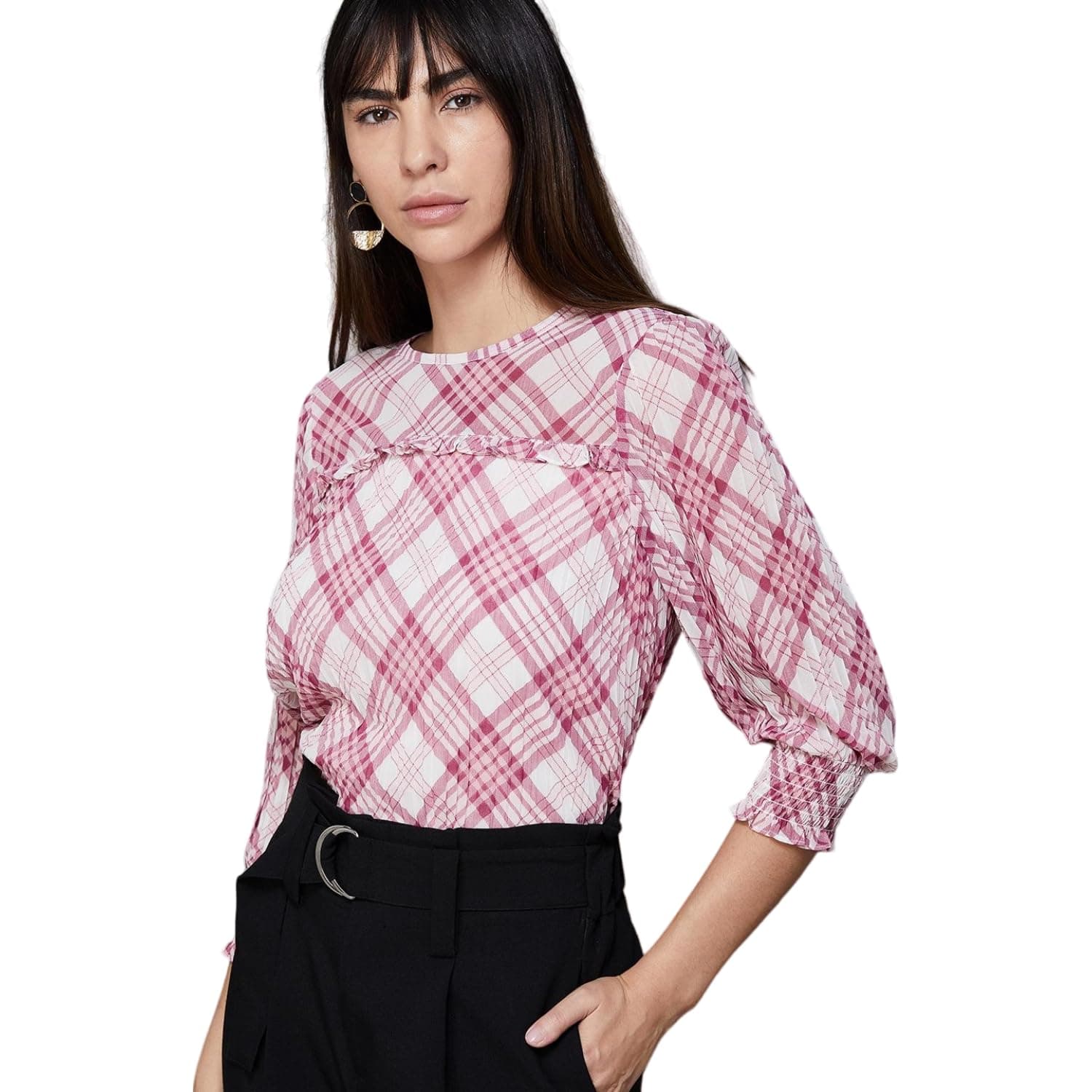 Code by Lifestyle Women Polyester Regular Fit Printed Top