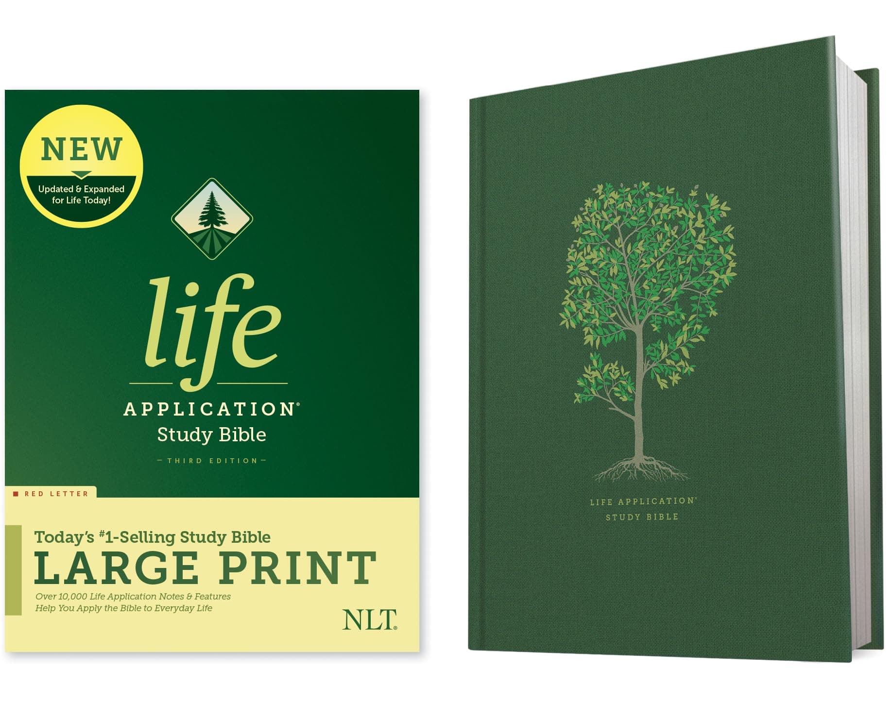 NLT Life Application Study Bible, Third Edition, Large Print: New Living Translation, Red Letter