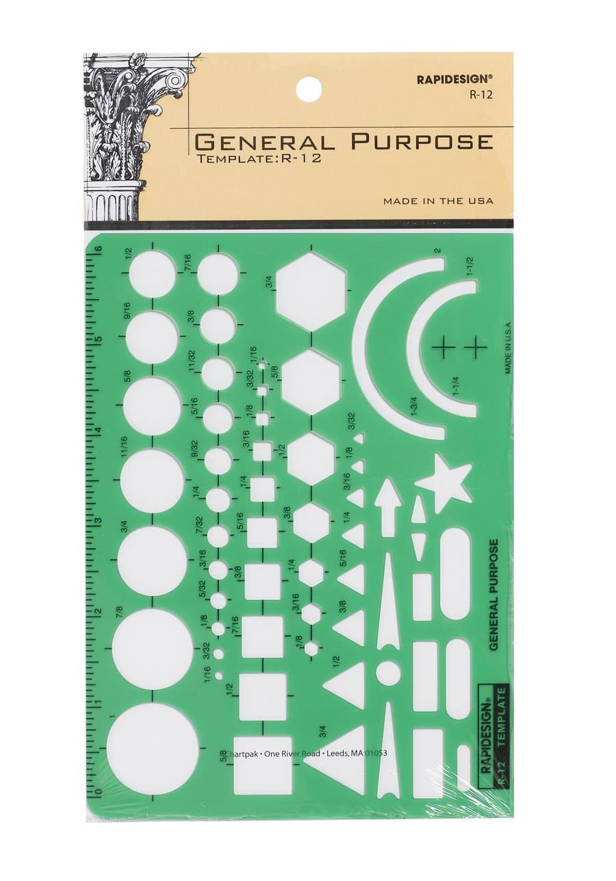 RAPIDESIGNGeneral Purpose Template, 1 Each (R12)