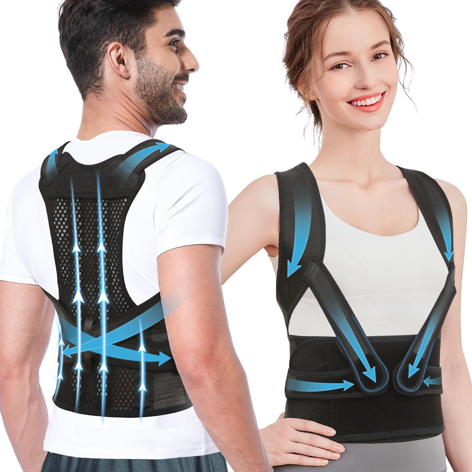 Fit Geno Upgraded Full Back Brace Posture Corrector