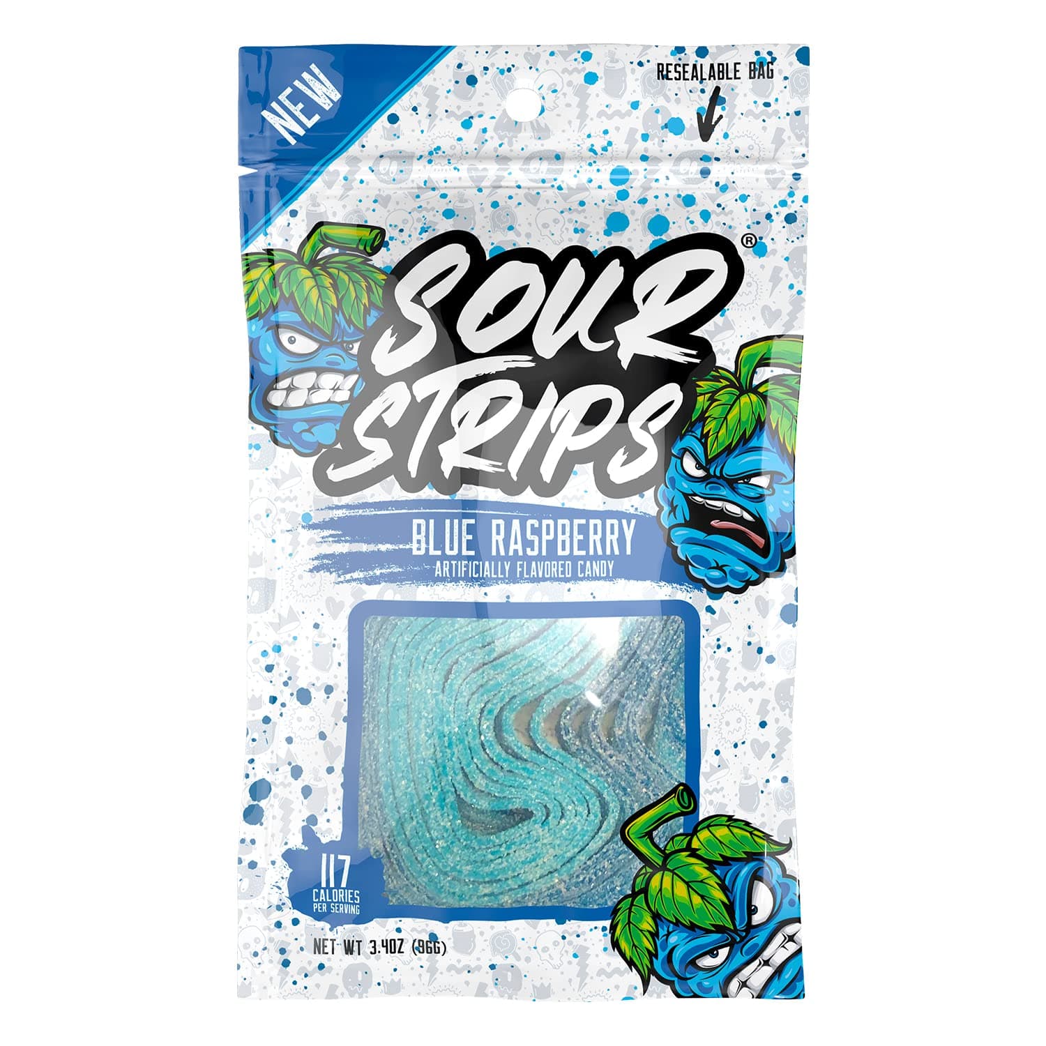 Sour Strips Blue Raspberry (3 Pack)