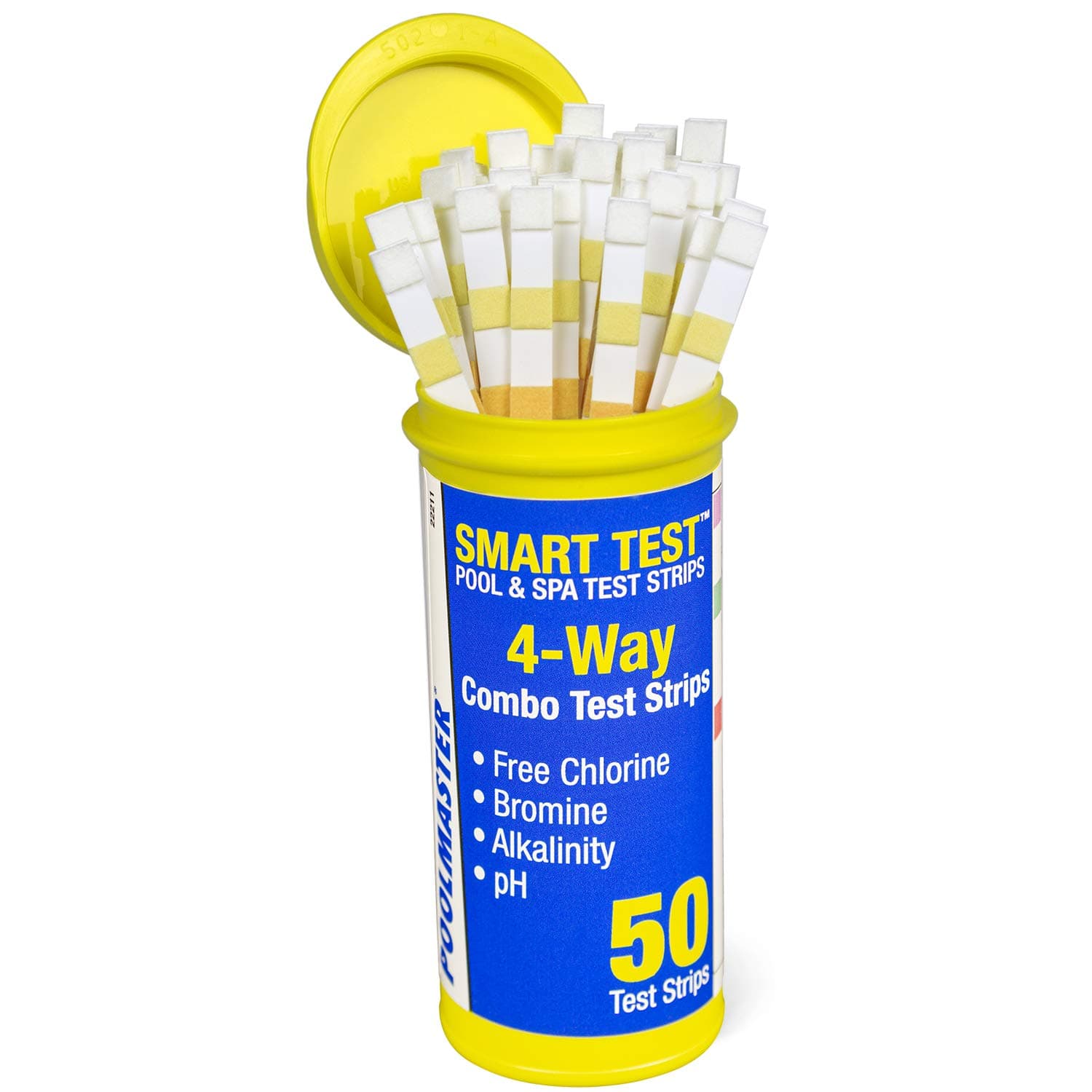 22211 Smart Test 4-Way Pool and Spa Test Strips - 50ct