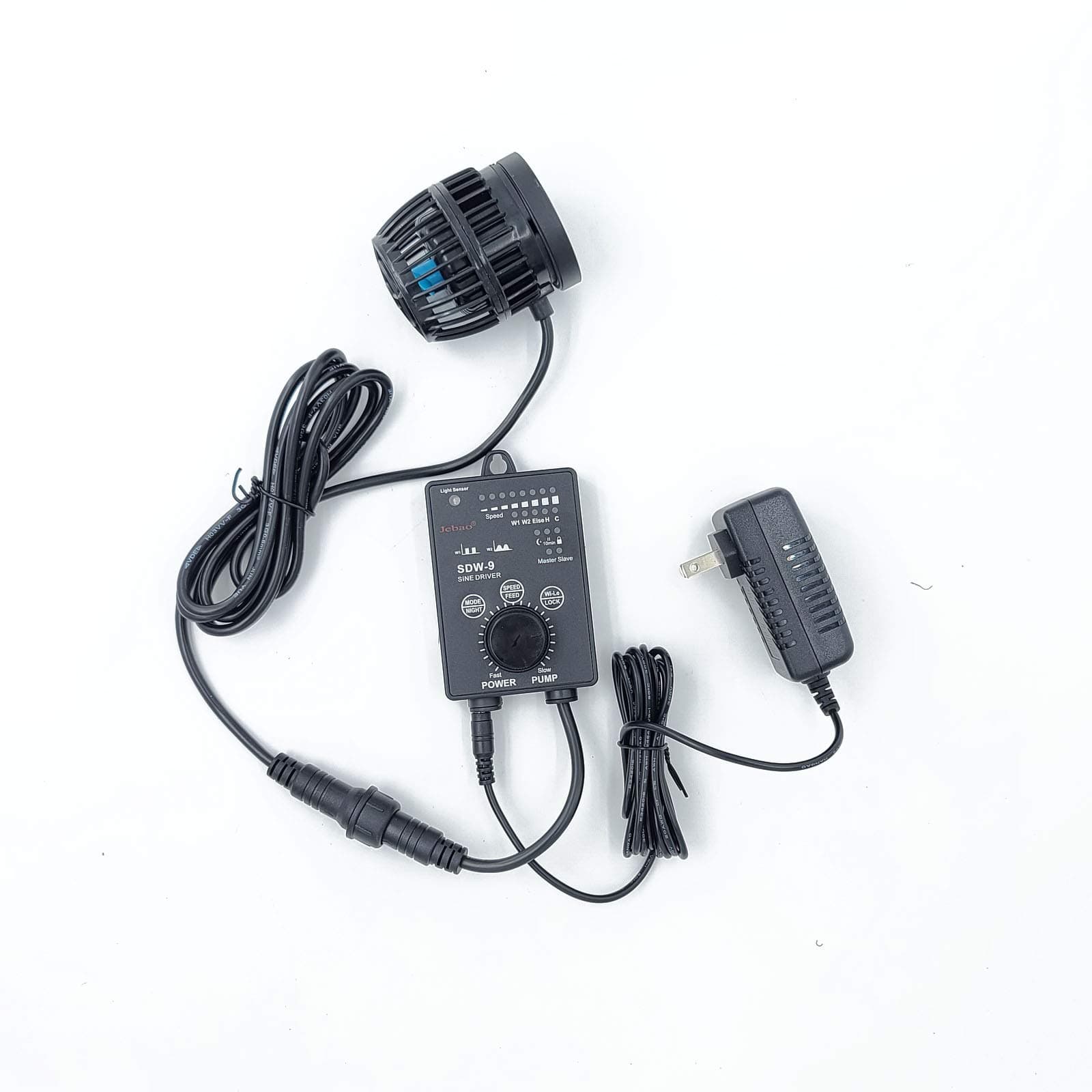 SDW Wave Maker Flow Pump with Controller for Marine Reef Aquarium (SDW-9, 2377GPH)