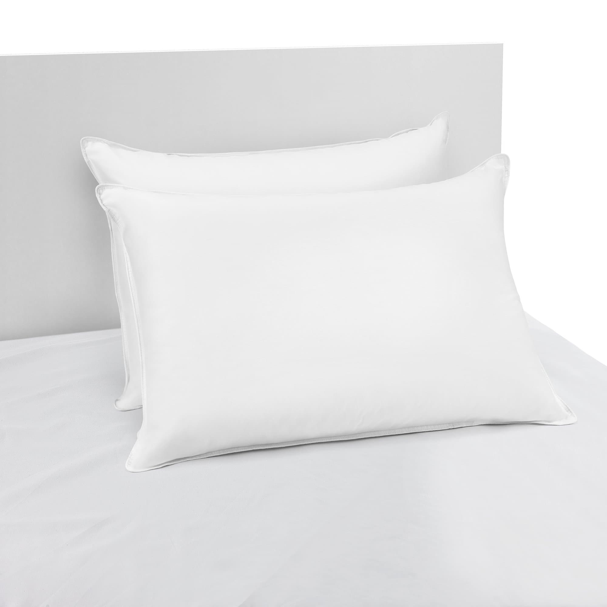 LC Classics Beautyrest 300 Thread Count LUX-LOFT Down Alternative Asthma & Allergy Friendly Certified Pillow, Set of 2 - White King