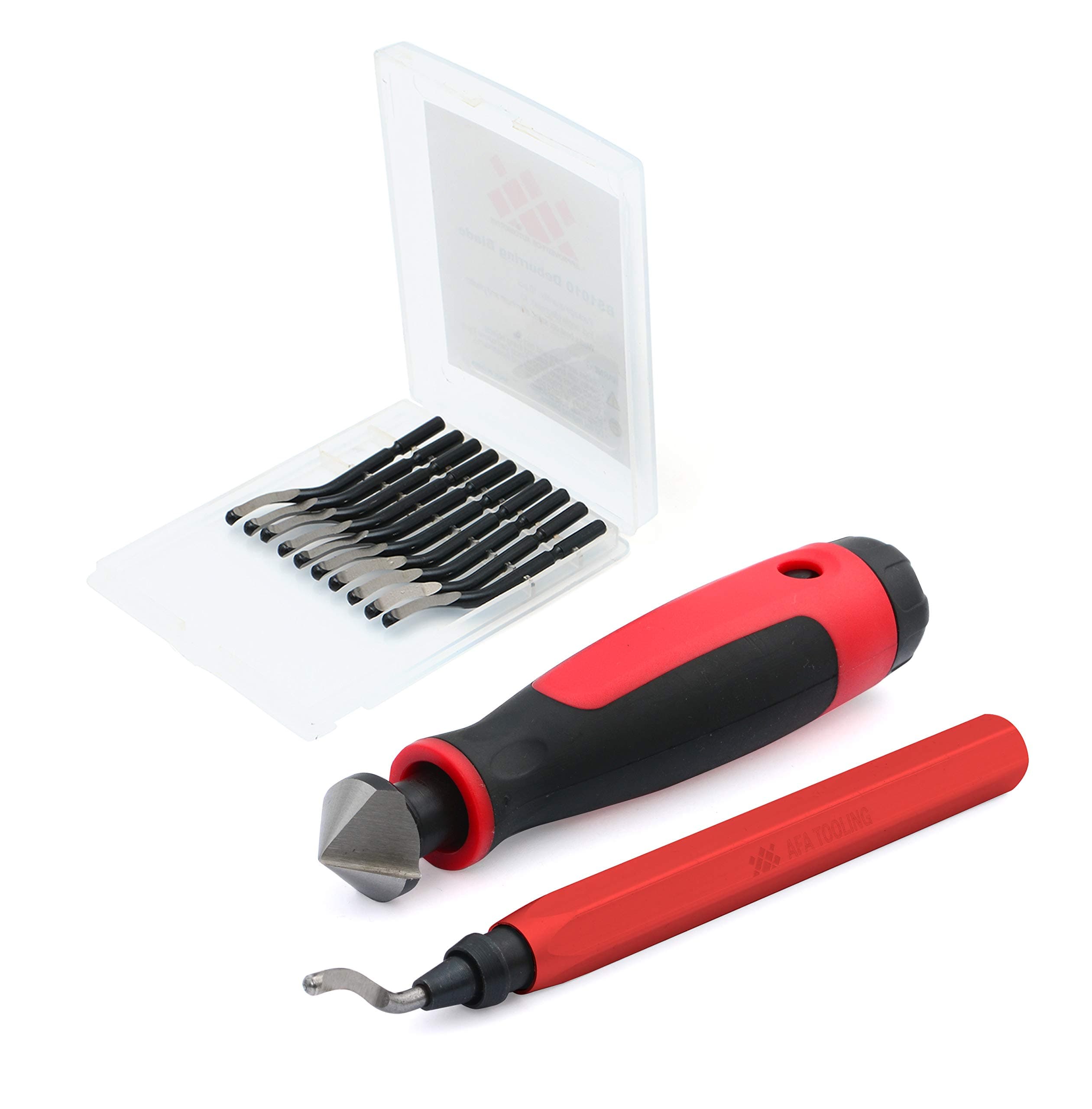 Deburring Tool + 10 Blades + Hand Reamer
