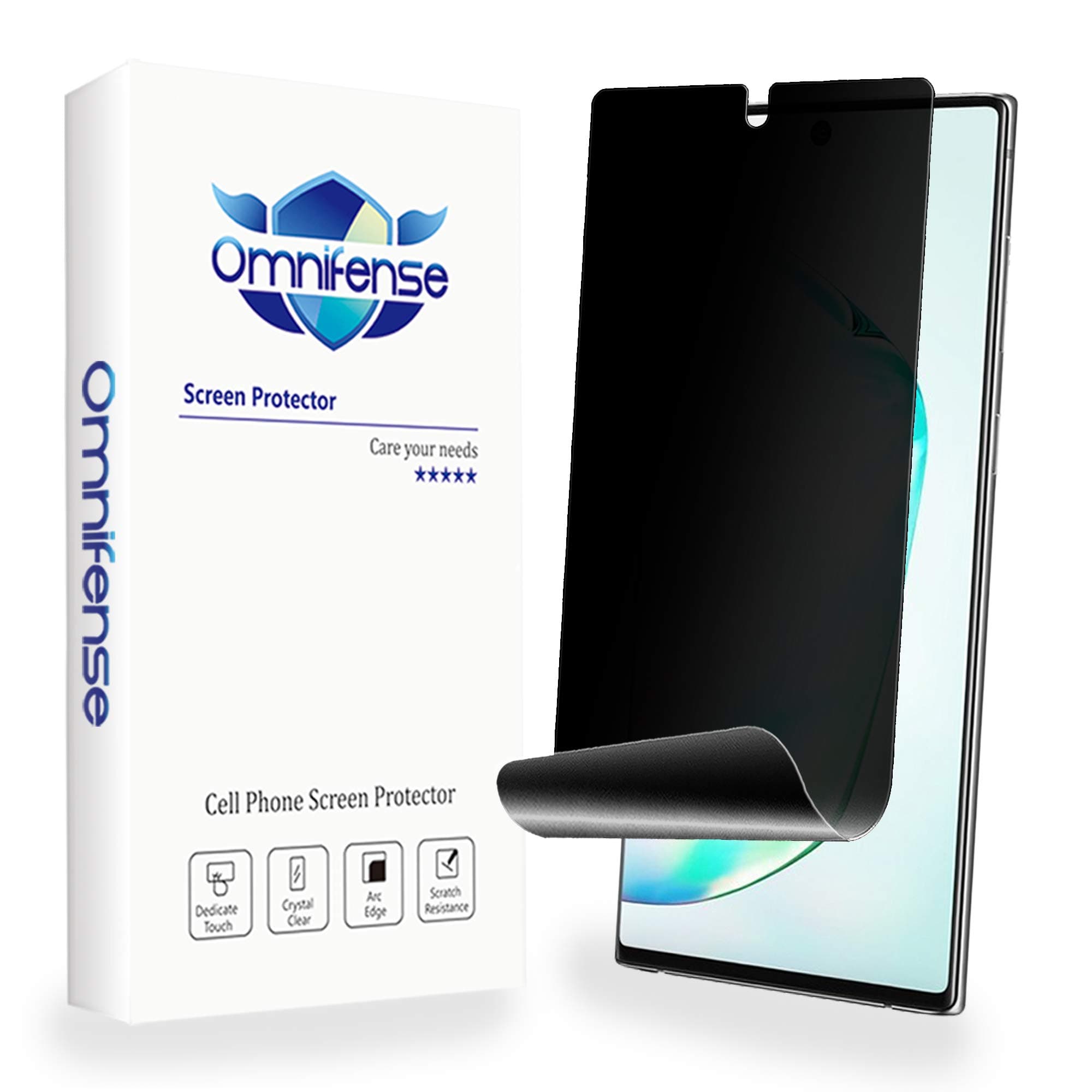 Galaxy Note 10 Plus Privacy Screen Protector [Enhanced Adhesive] Soft Film [Support in-Screen Unlock], Case Friendly Anti Spy (NOT Tempered Glass) for Note 10+ and Note 10 + 5G [2-Pack]