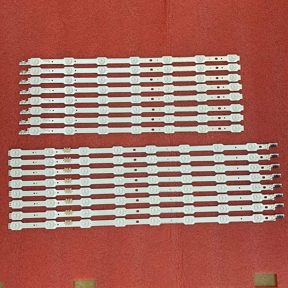 LED Backlight Strip Replace for TV 16pcs/Set LED Backligth Strip for Samsung 2014SVS55 Curved 3228_R07 L08 UA55HU7200 UE55HU7200 UE55HU7100 UN55HU7250 UN55HU7200