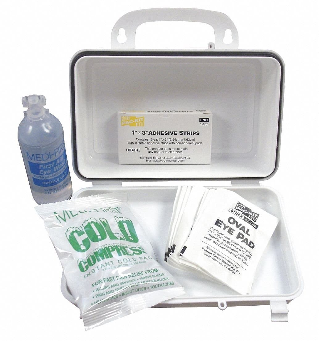 First Aid Kit, Bulk, White, 27 Pcs