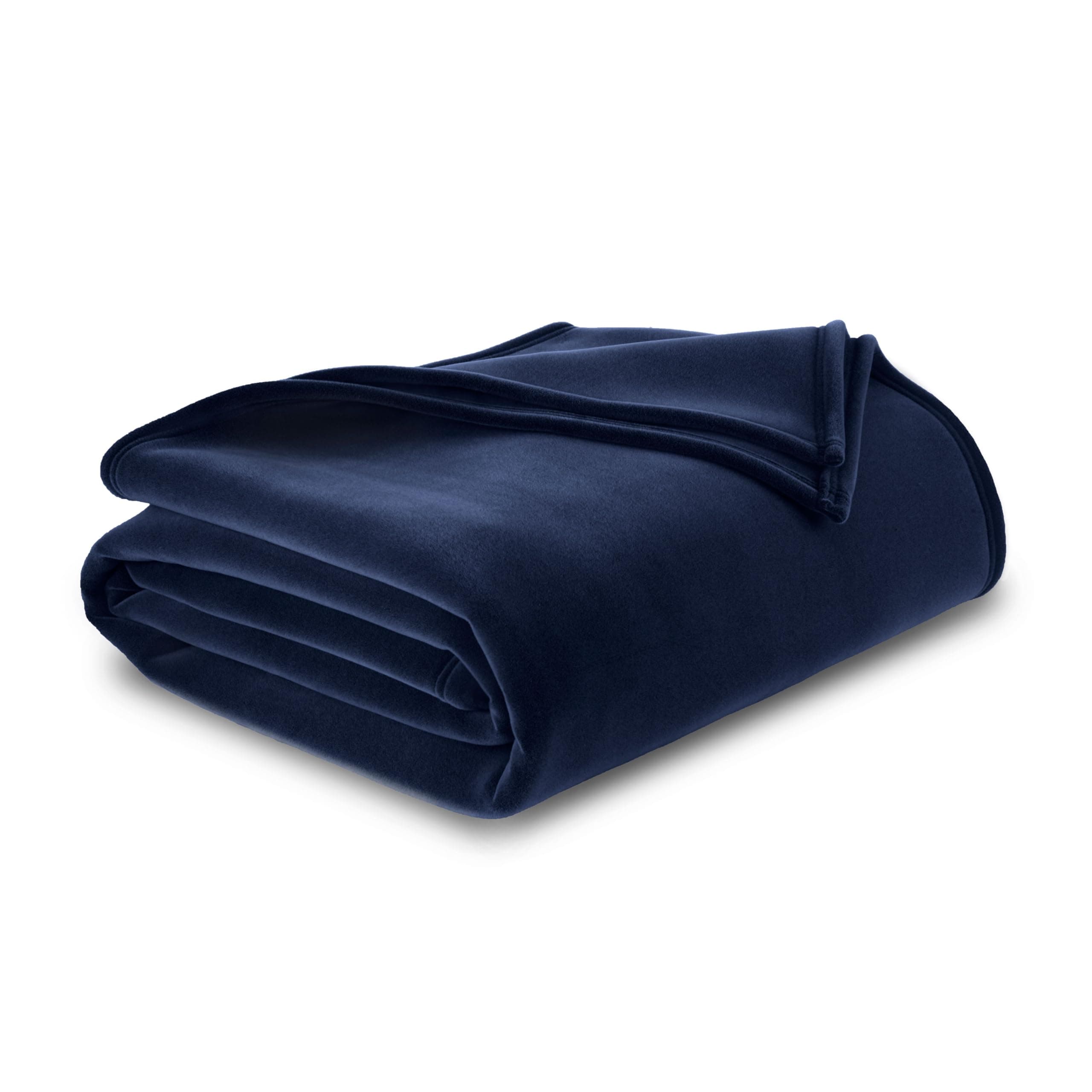 Full/Queen Snuggle-Ready Throw Blanket | Durable Machine Washable Pet Friendly | All-Season Comfort | Layering Bed Sofa Blanket | Cozy Navy