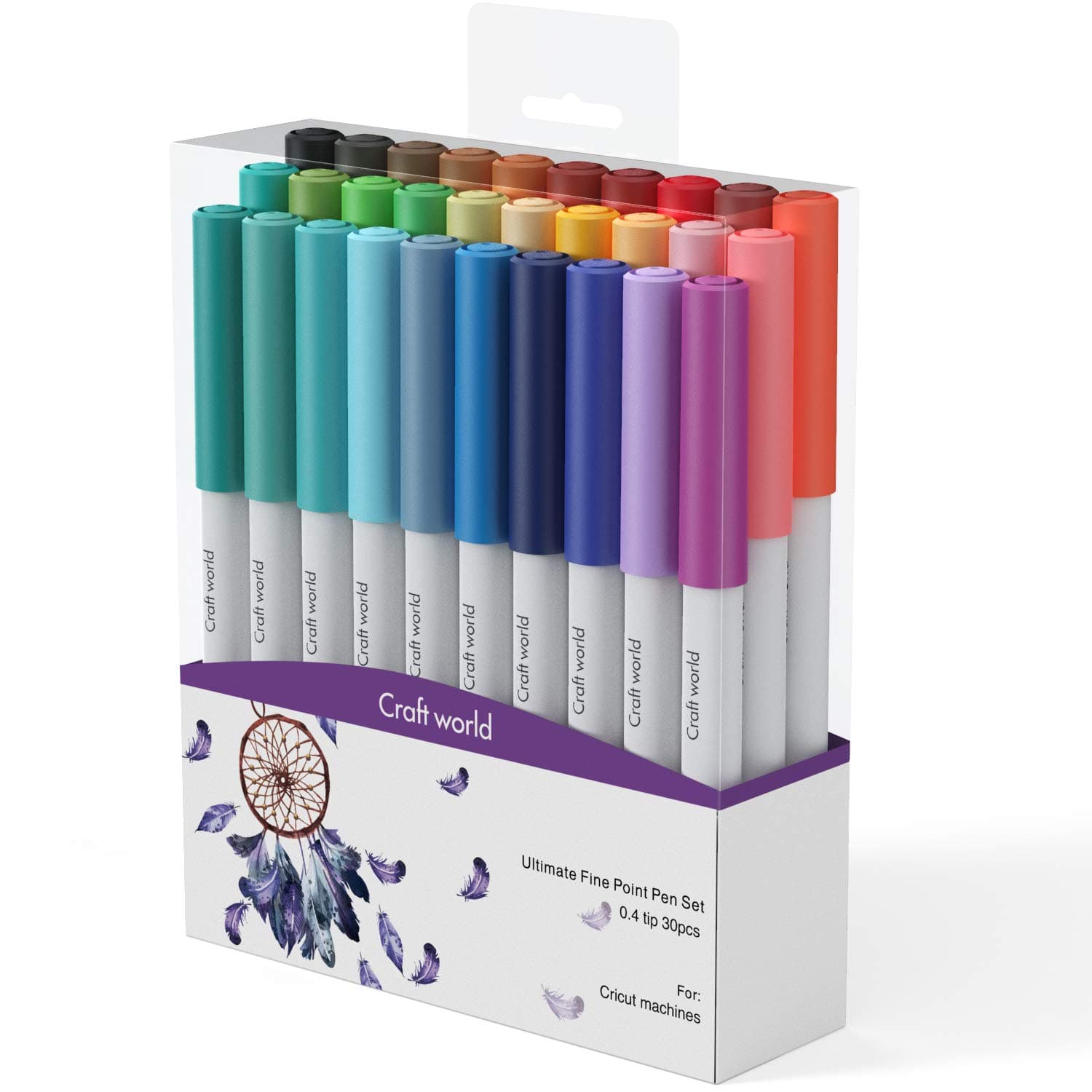 Craft World 0.4 Tip Fine Point Pens Set