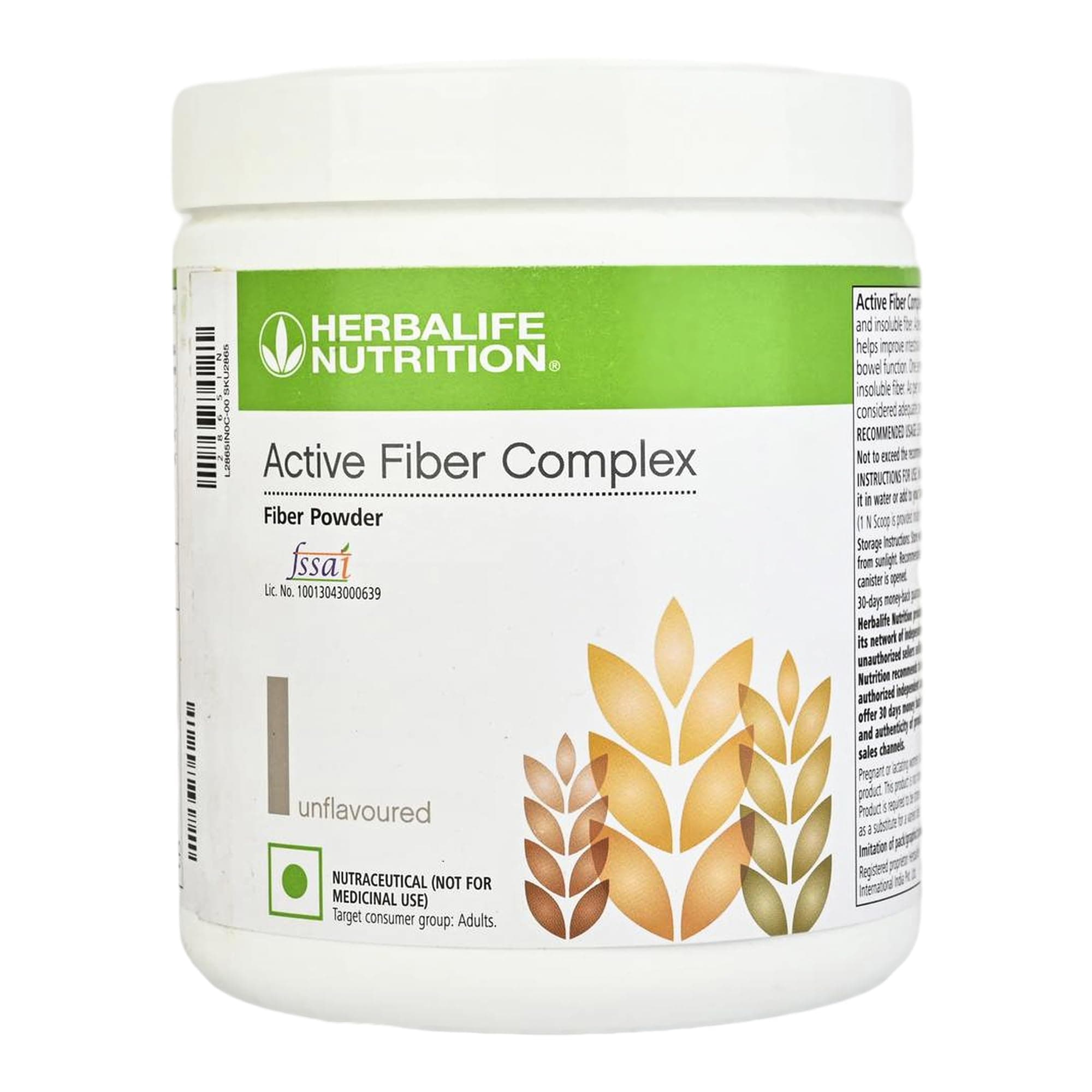 Active Fiber Complex Powder,Unflavored, 1 Count