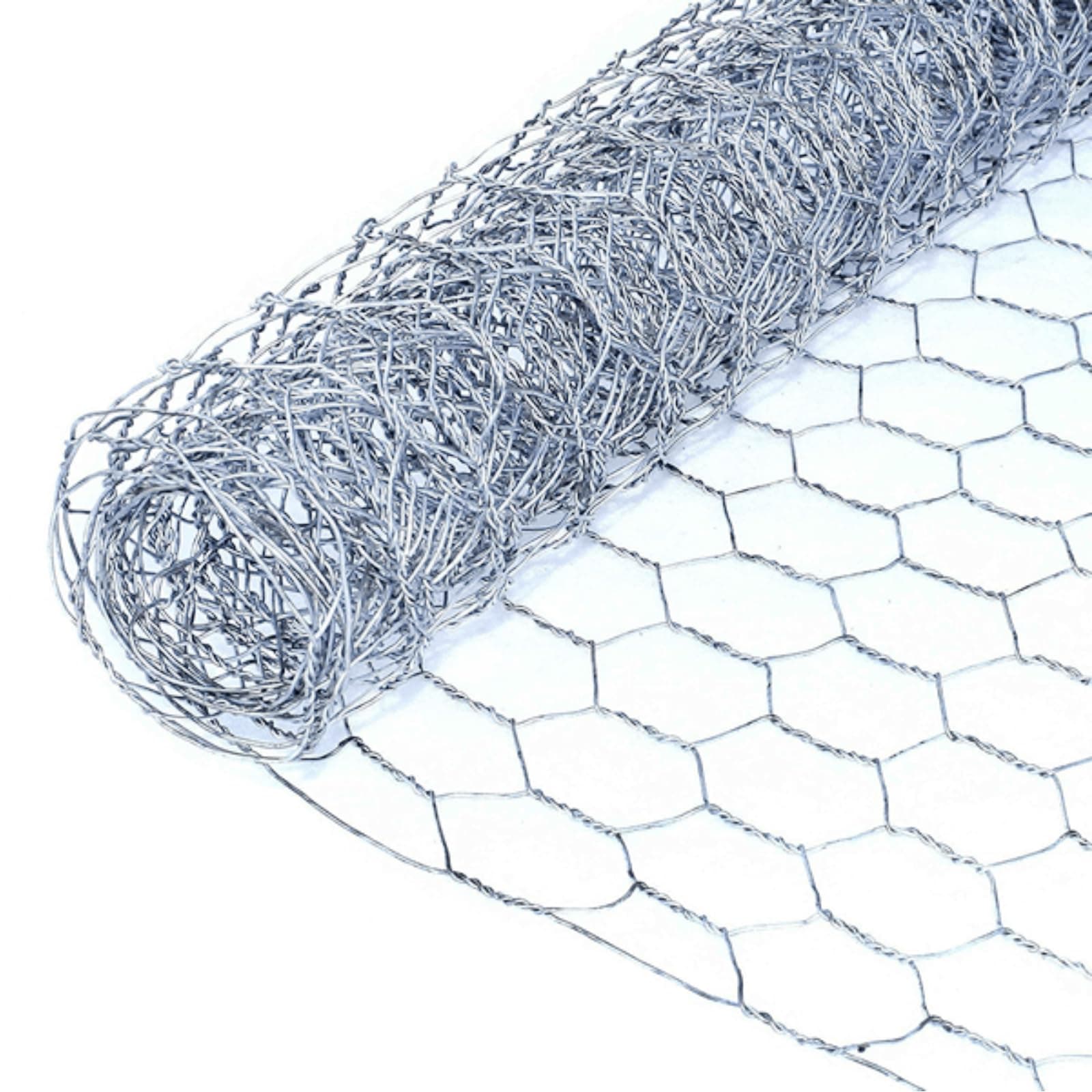 24" x 50' Galvanized Hexagonal Fence Poultry Net Netting | 2" Green Garden Protect Stainless Steel Roll | Reusable Protection for Chickens, Ducks, Geese, Rabbits, Garden by MOCCO