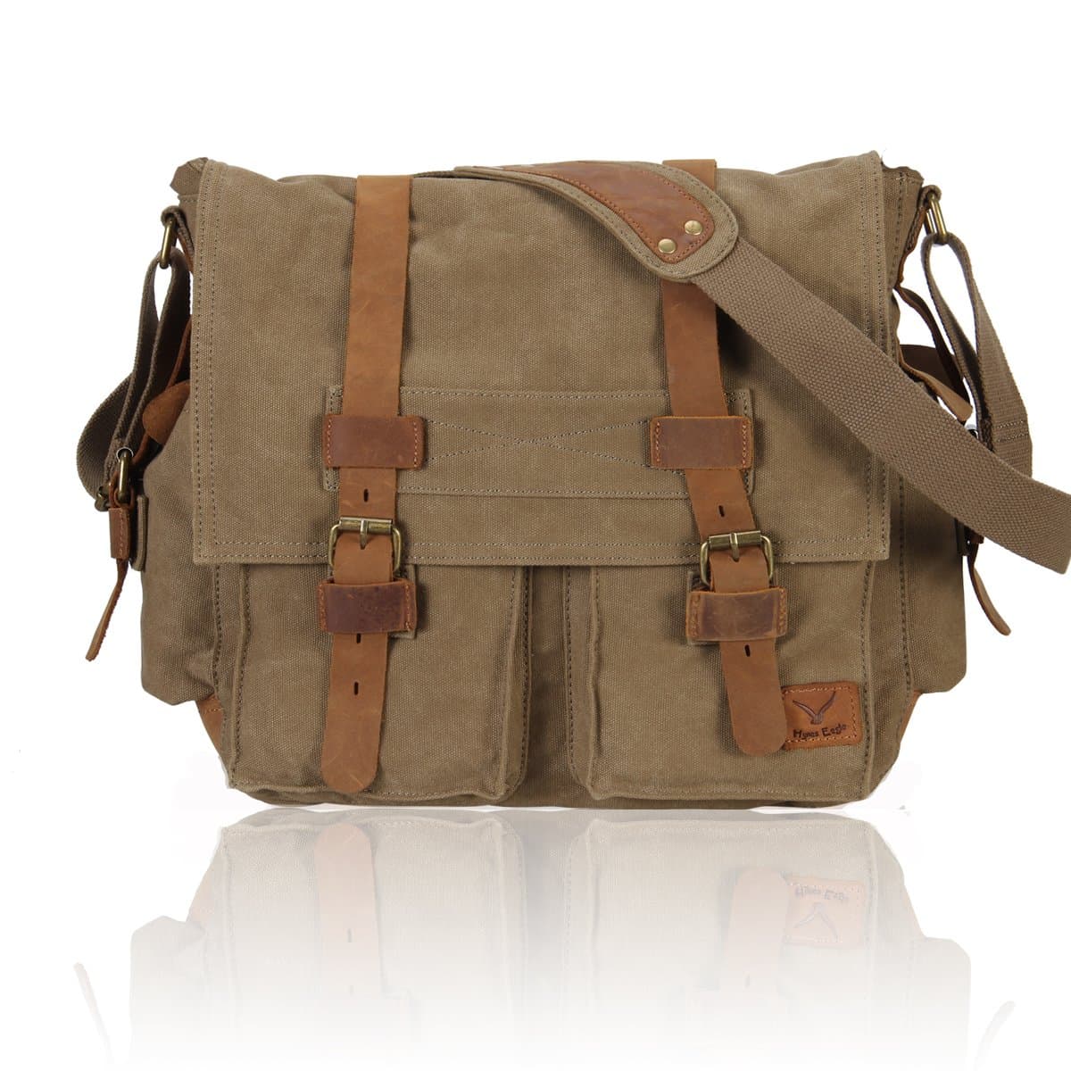 Hynes Eagle Multifunctional Canvas Messenger Bag Army Green