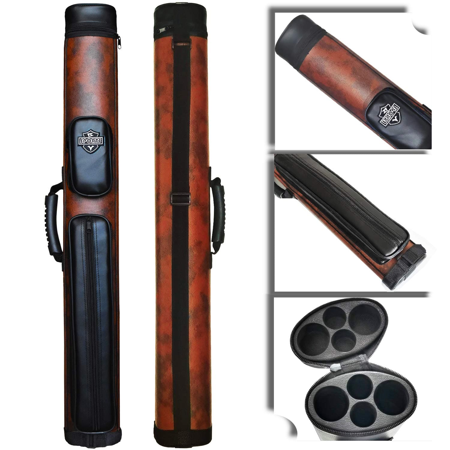 2x2 Hard Case Square Pool Cue Pool Cue Pool Cue Carry Bag