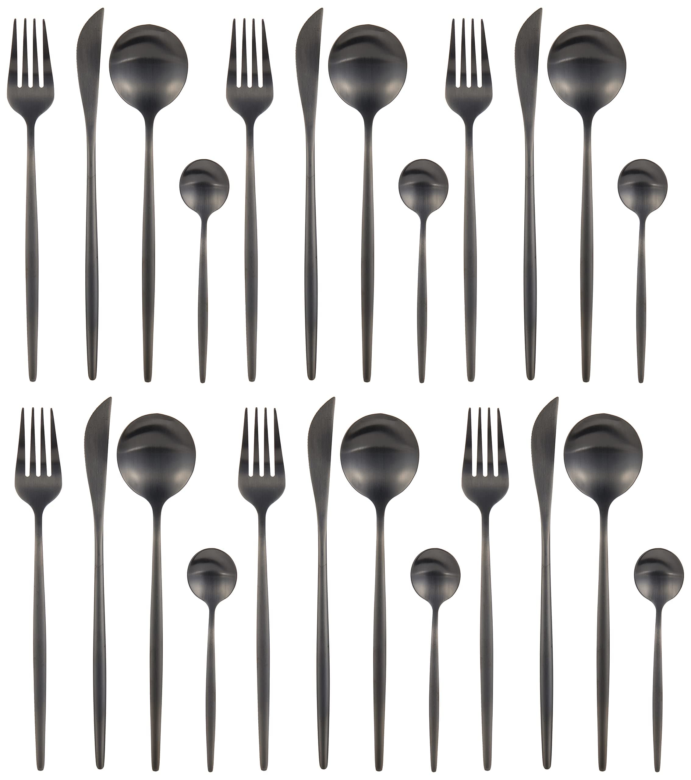 V A V 24-PIECE FLATWARE CUTLERY SET FOR 6 PEOPLE.