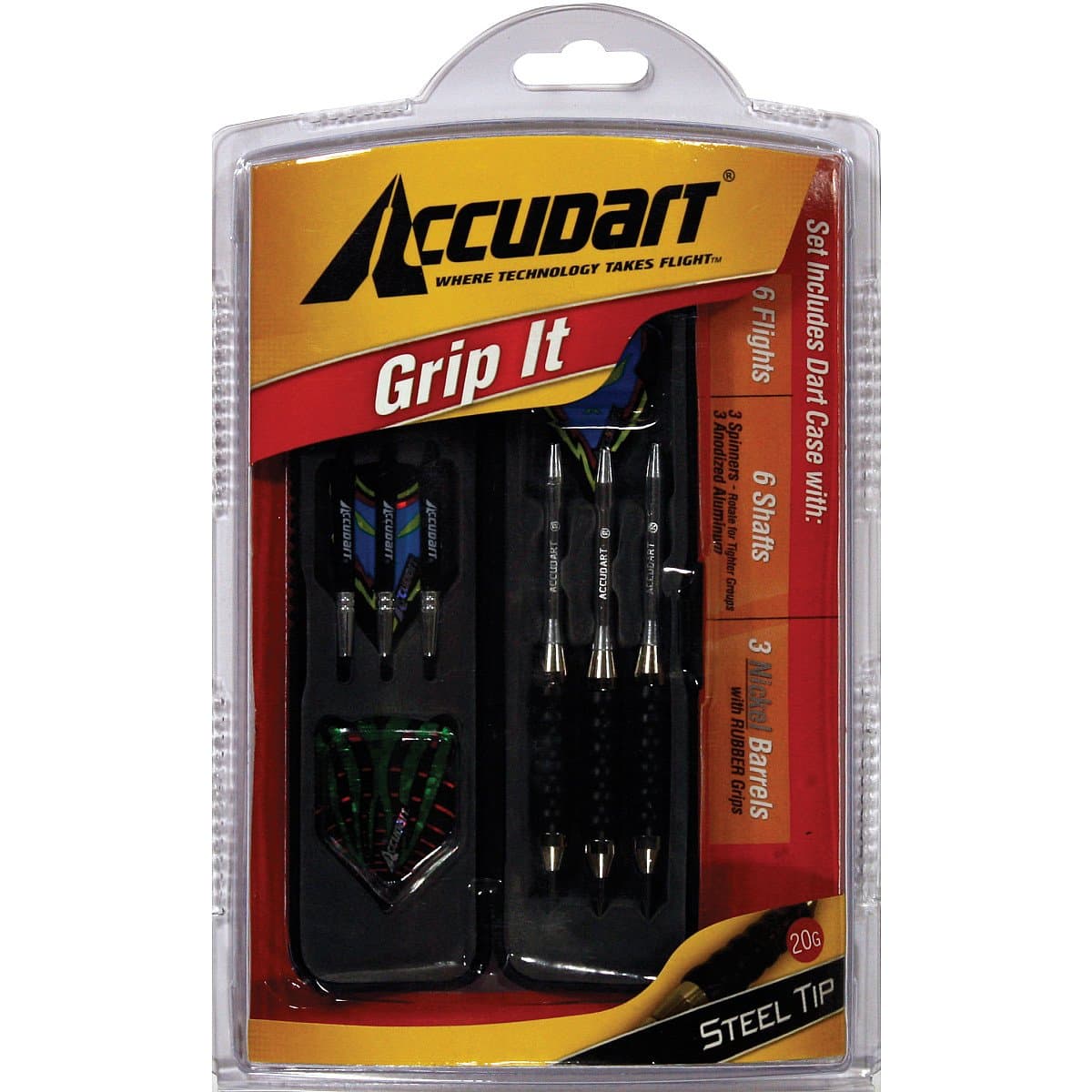 Accudart Grip-It Dart Set - Soft Tips