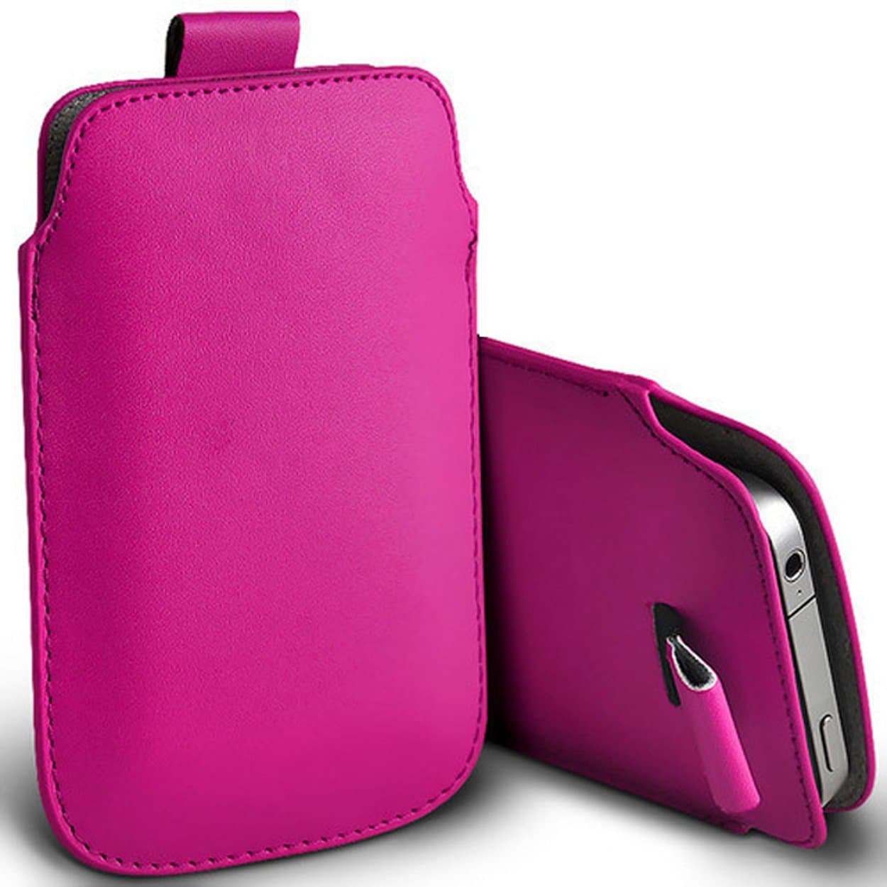 Durable Protective Phone Pouch Cover With Easy Access Pull Tab For IMO Dash Mobiles - Hot Pink