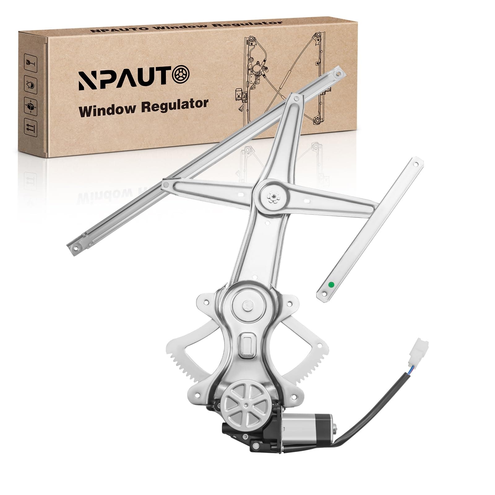 NPAUTO Front Left Driver Side Power Window Regulator with Motor Replacement for 03-08 Toyota Corolla 2003 2004 2005 2006 2007 2008, 741-505