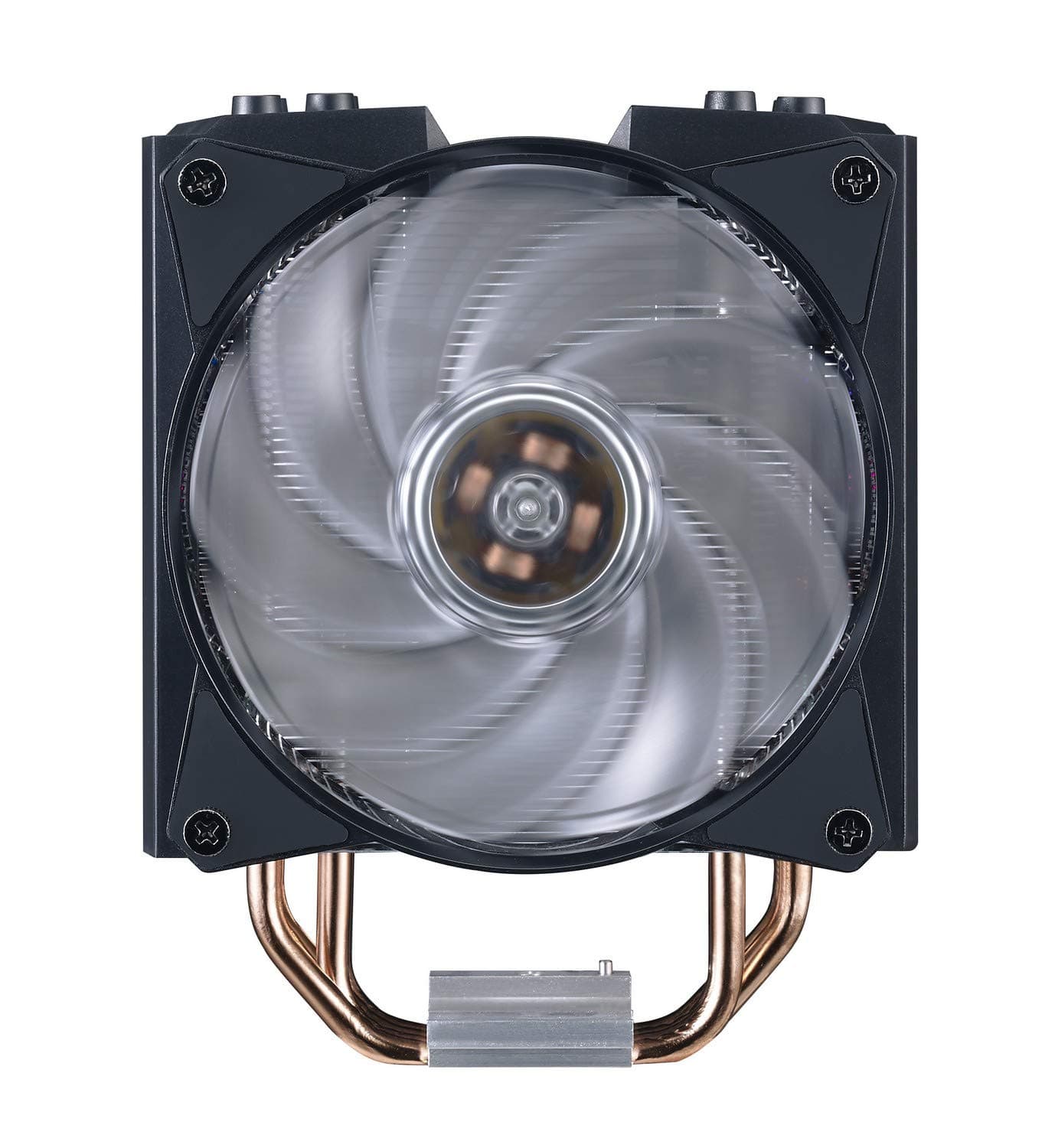MasterAir MA410M CPU Cooling System - ARGB Hologram Effect, 4 CDC 2.0 Heat Pipes with Thermal Detection, Air Glide Armour and Push-Pull Fans - 5 Year Warranty