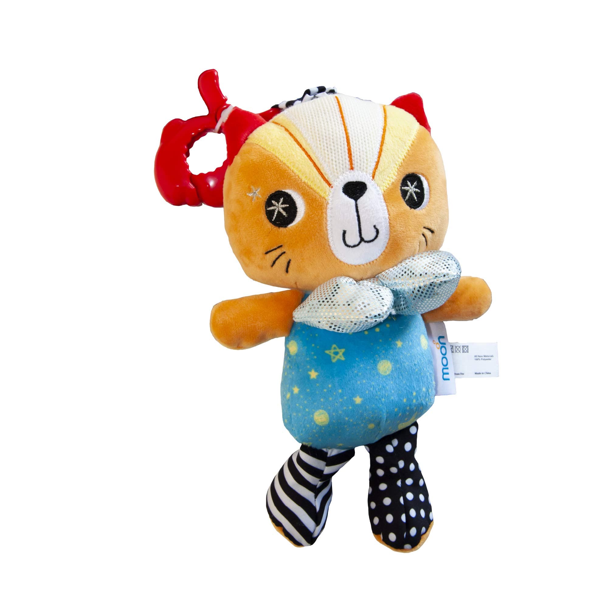 – The Moon Brand Pull String Musical Toy For Stroller, Car Seats, Diaper Bags, 3 Months Above - Cat