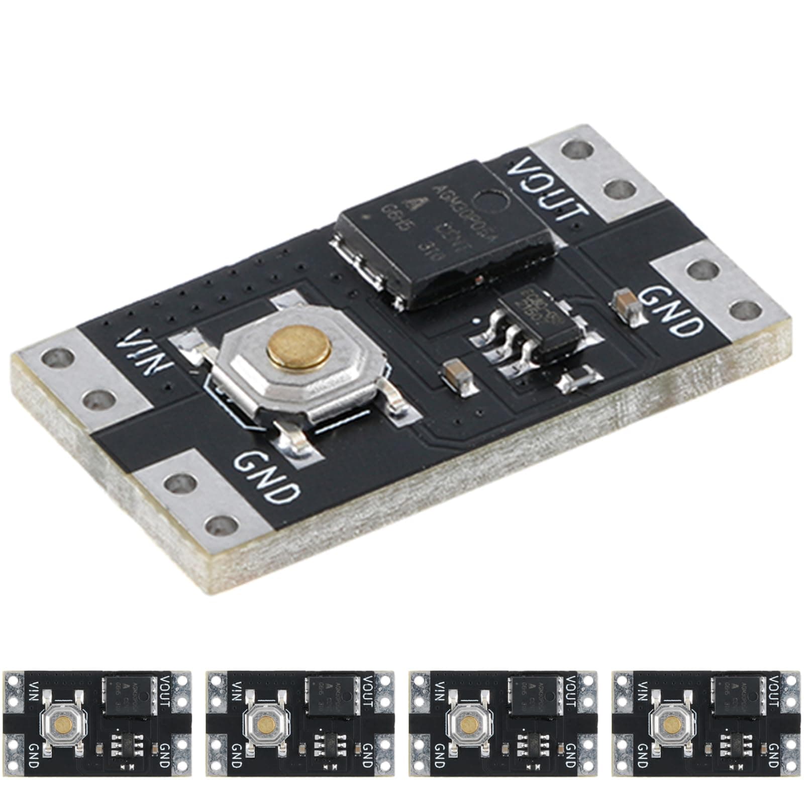 5Pcs XL-10AL Single Push Button Switch Module Single Button Bistable 10A Current Load Low Power Consumption 300nA One Button Switch for Arduino DIY KIT Universal