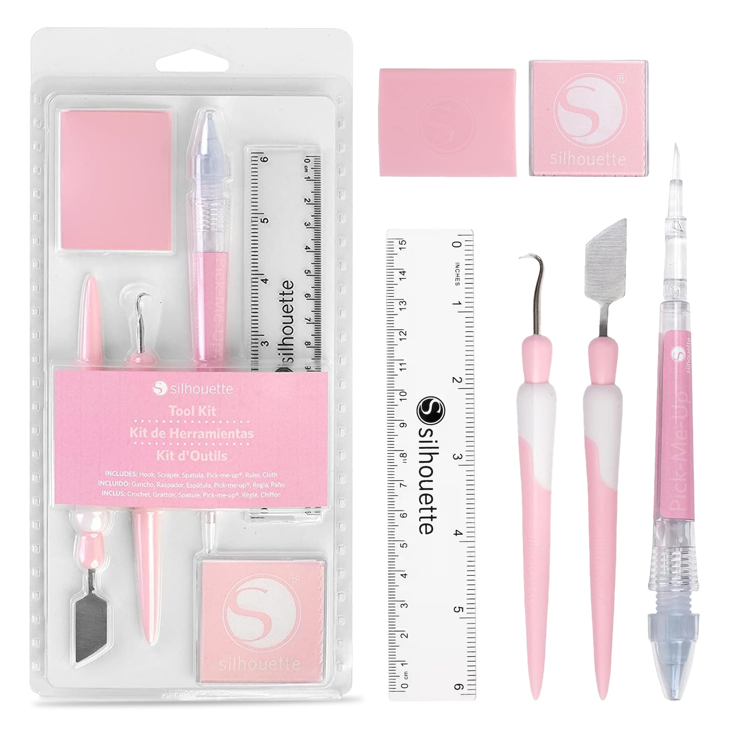6 Piece Tool Kit, Pink