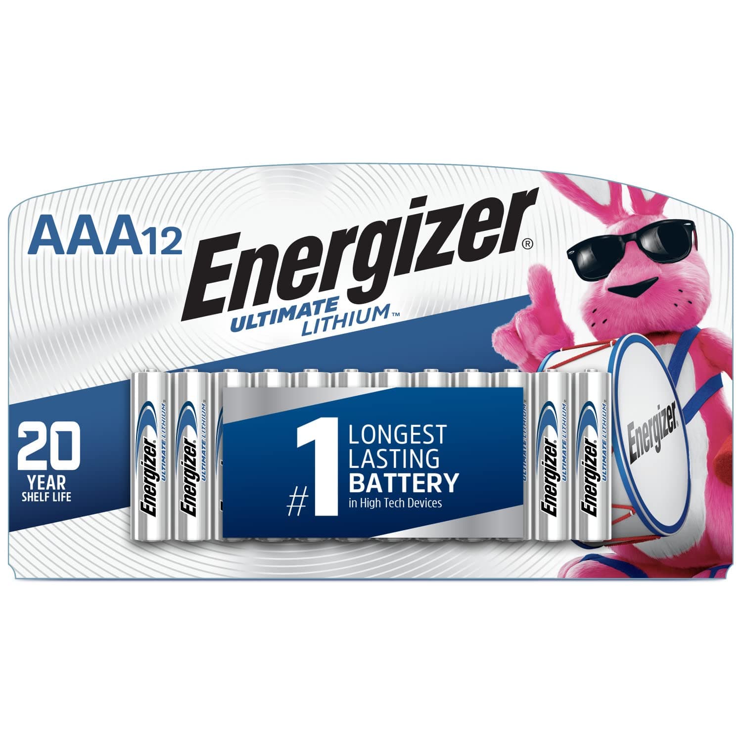 AAA Batteries, Ultimate Lithium Triple A Battery, 12 Count