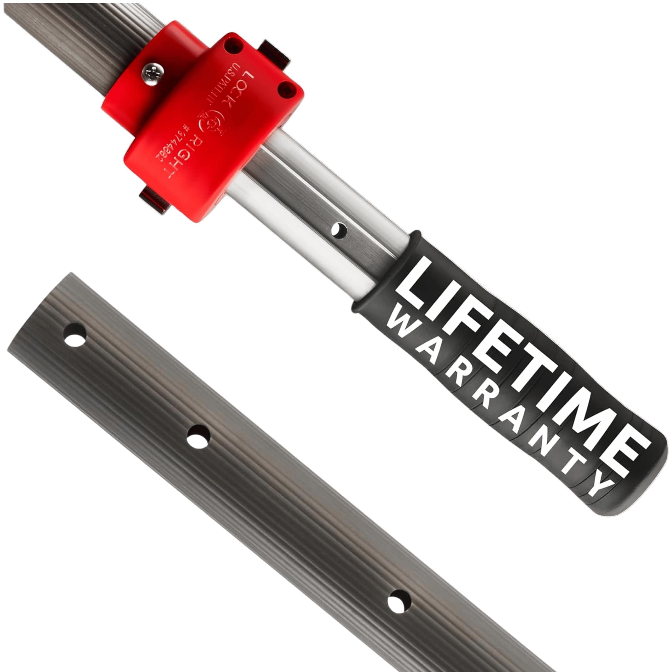 ProTuff 12ft Heavy Duty Telescopic Pool Pole – Unconditional Lifetime Replacement - Instant & Reliable Extension - Universal Fit for Nets, Skimmers, Brushes & Vacuums - Anti-Slip, Comfort Grip