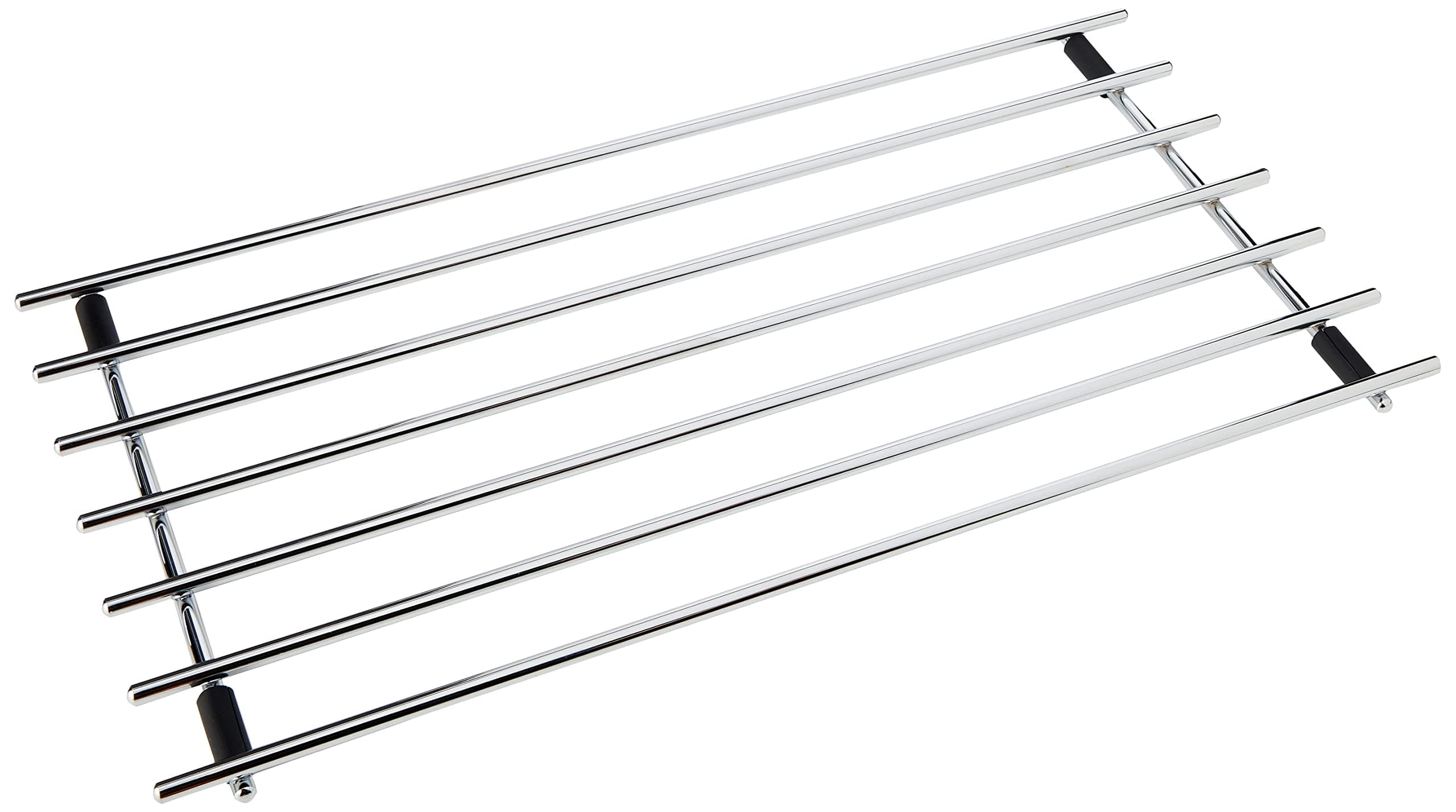 Dexam Extra Large Chrome Plated Rectangular Trivet - Heat Resistant Metal Pot and Pan Stand for Hot Dishes, Cookware, and Oven Trays - Durable Countertop Protector to Prevent Heat Damage