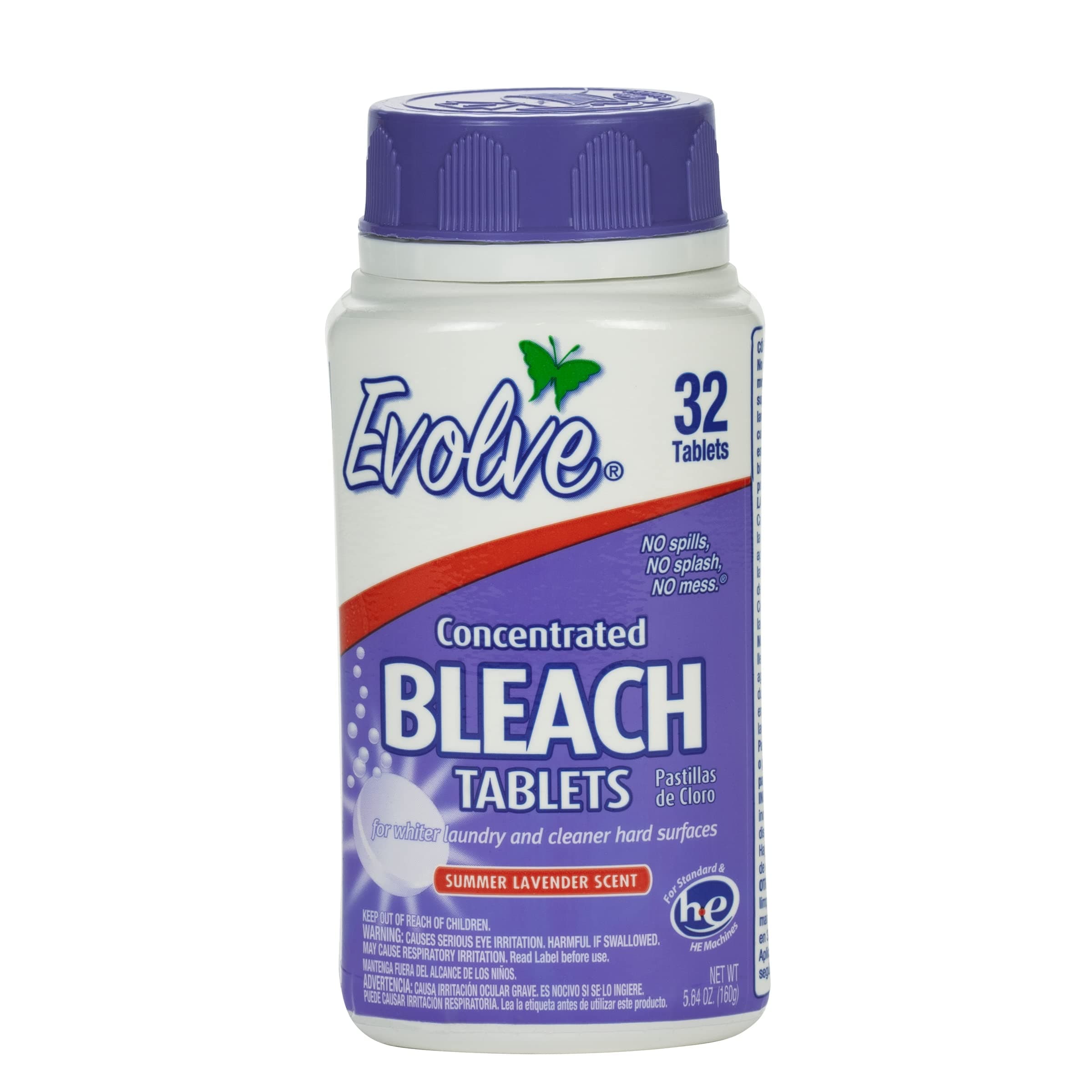 Evolve Concentrated Bleach Tablet 32 ct Summer Lavender (1 pack)