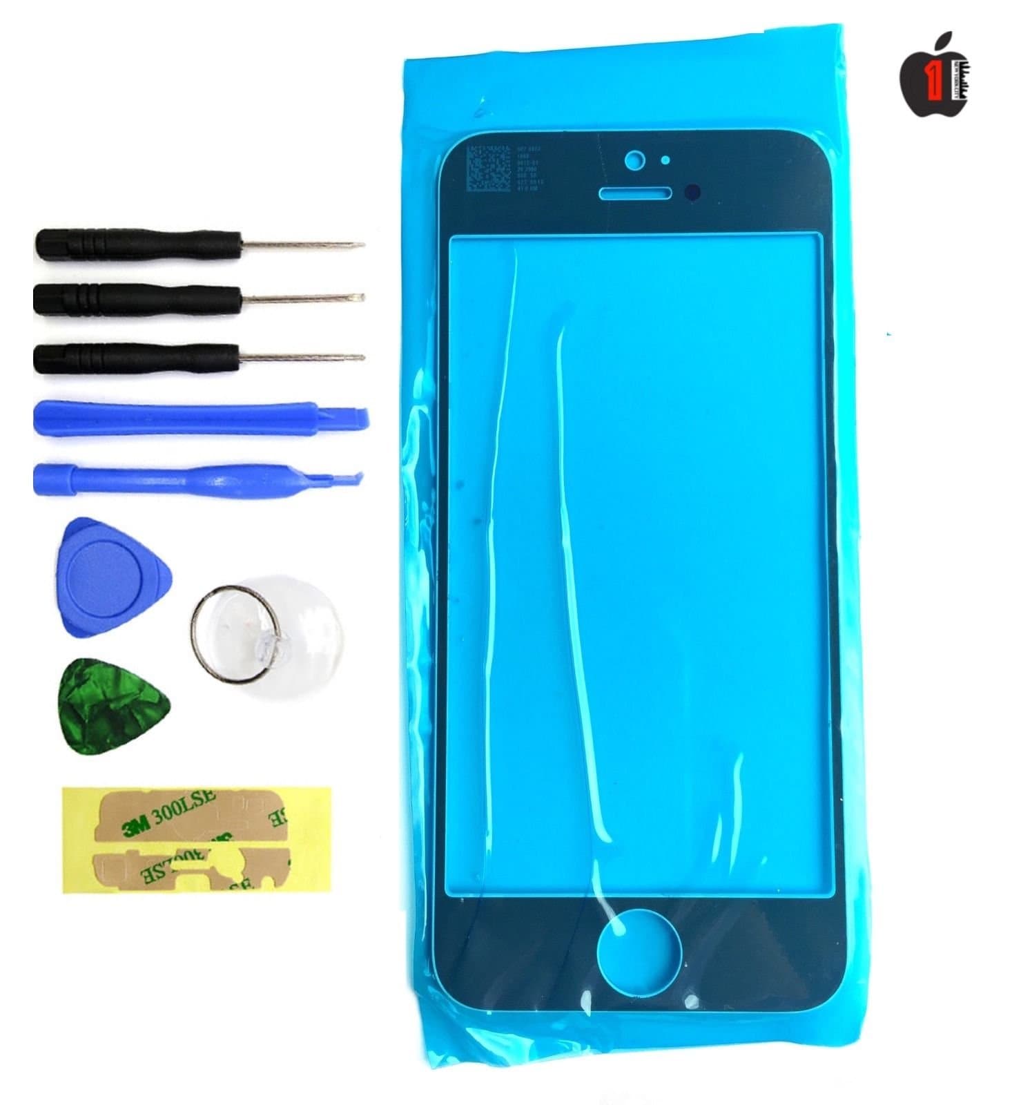 Wireless Parts Outer Front Glass Lens Screen Replacement Tool Kit for iPhone 5,5s,5c, White