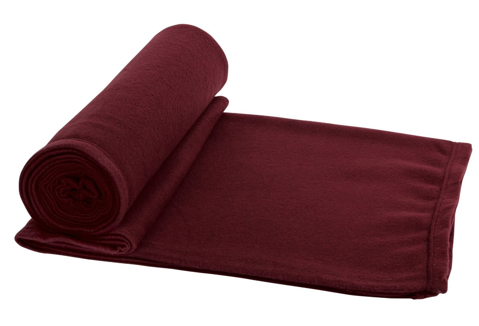 Polyester Single Bed Super Lite Blanket, Maroon