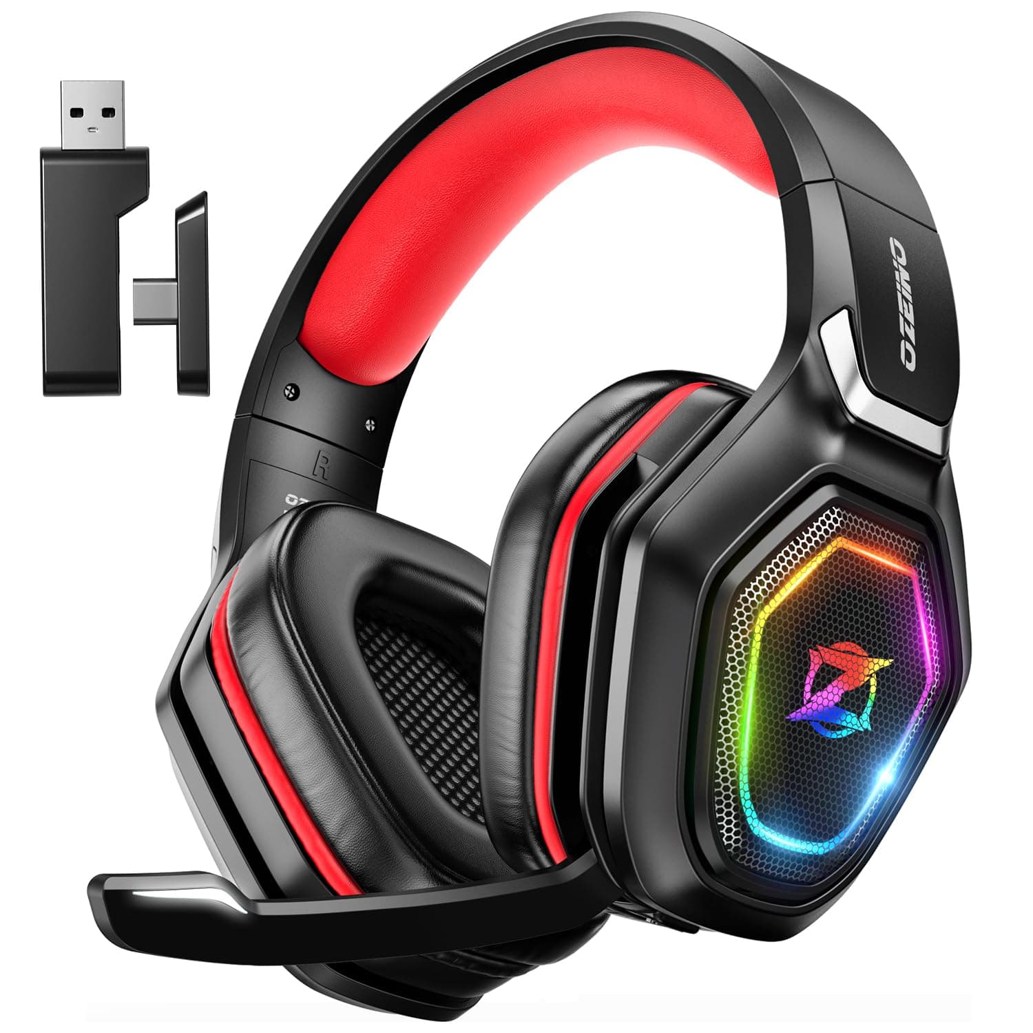 Ozeino Wireless Gaming Headset with Flip Microphone