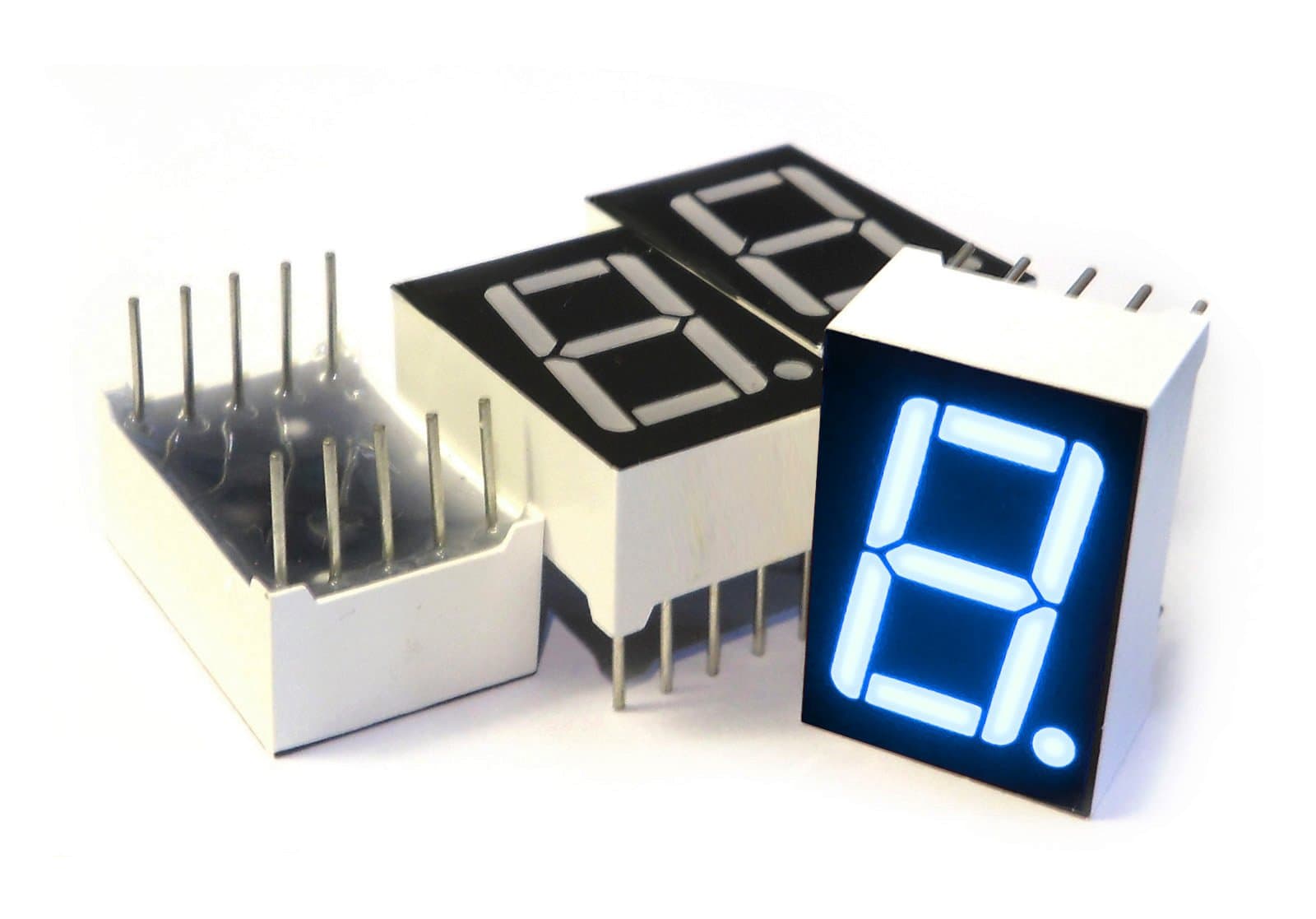 IS131 7-Segment LED Display, 1 Digit Blue Common Cathode (Pack of 4)